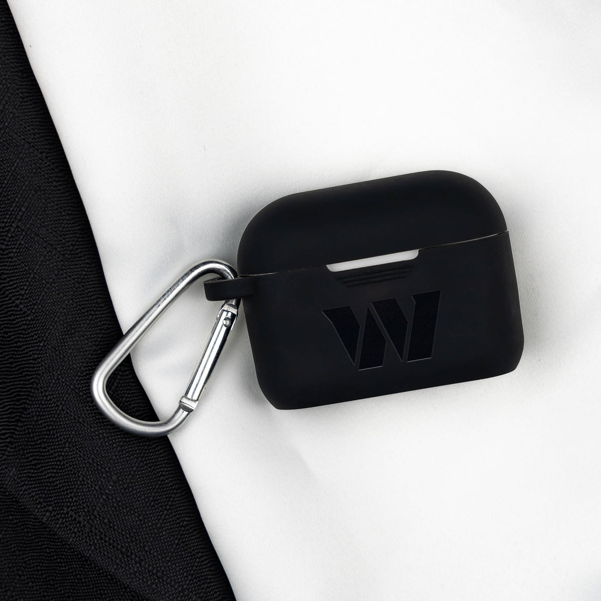 Game Time Washington Commanders Engraved Silicone AirPods Pro Case Cover