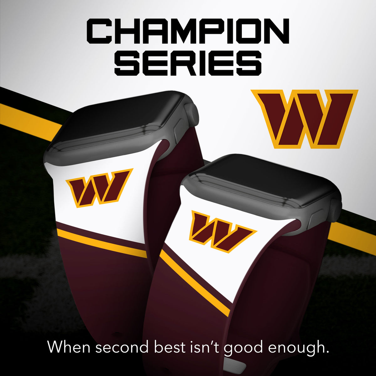 Washington Commanders HD Champion Series Apple Watch Band