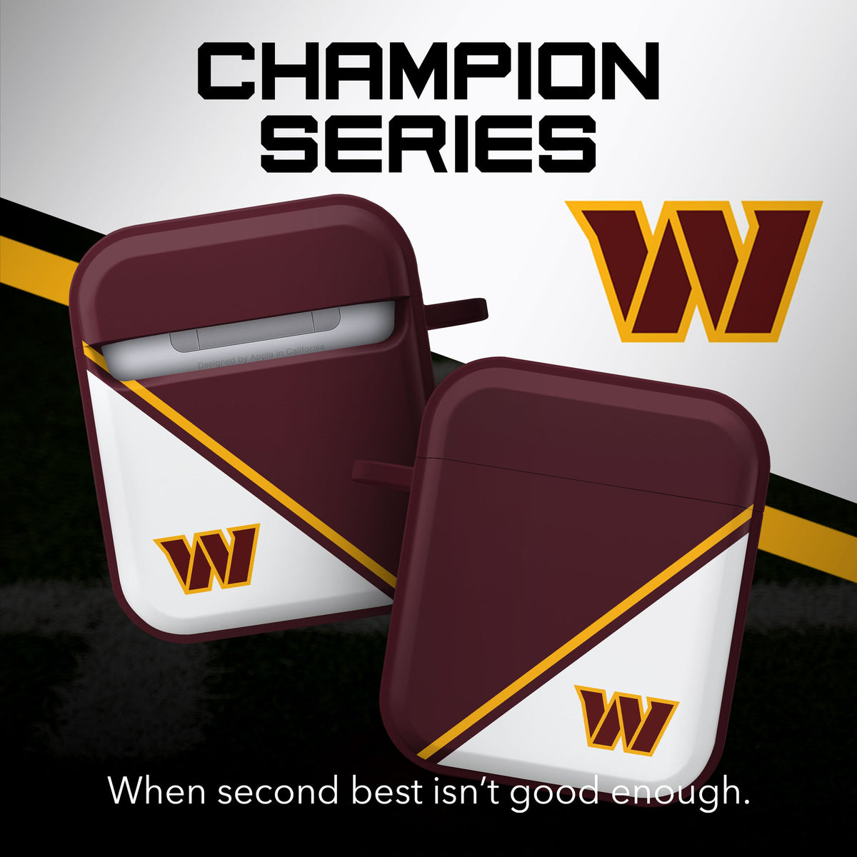 Washington Commanders HDX Champion Series Apple AirPods Gen 1 &amp; 2 Case Cover