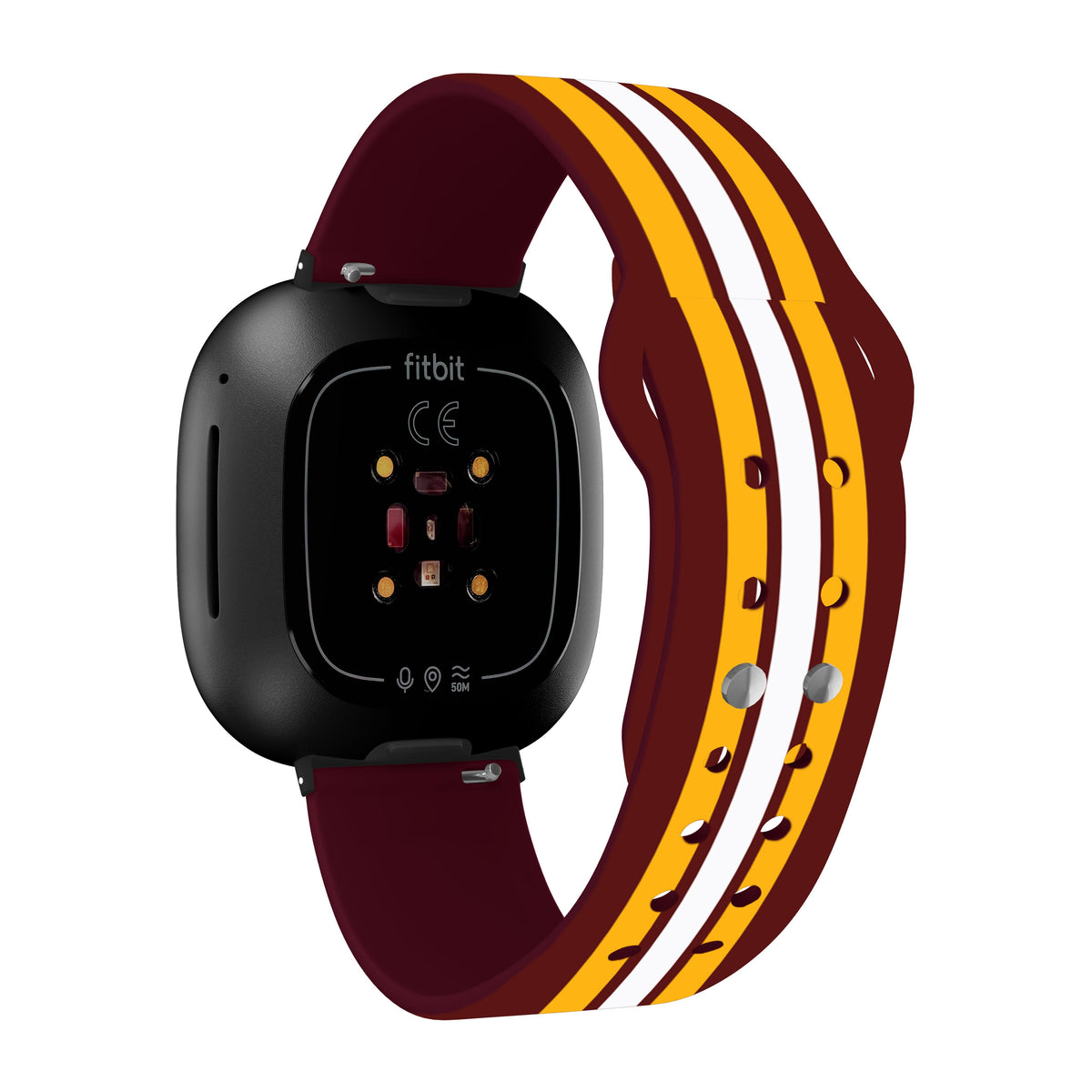 Washington Commanders HD Fitbit Versa 3 and Sense Watch Band