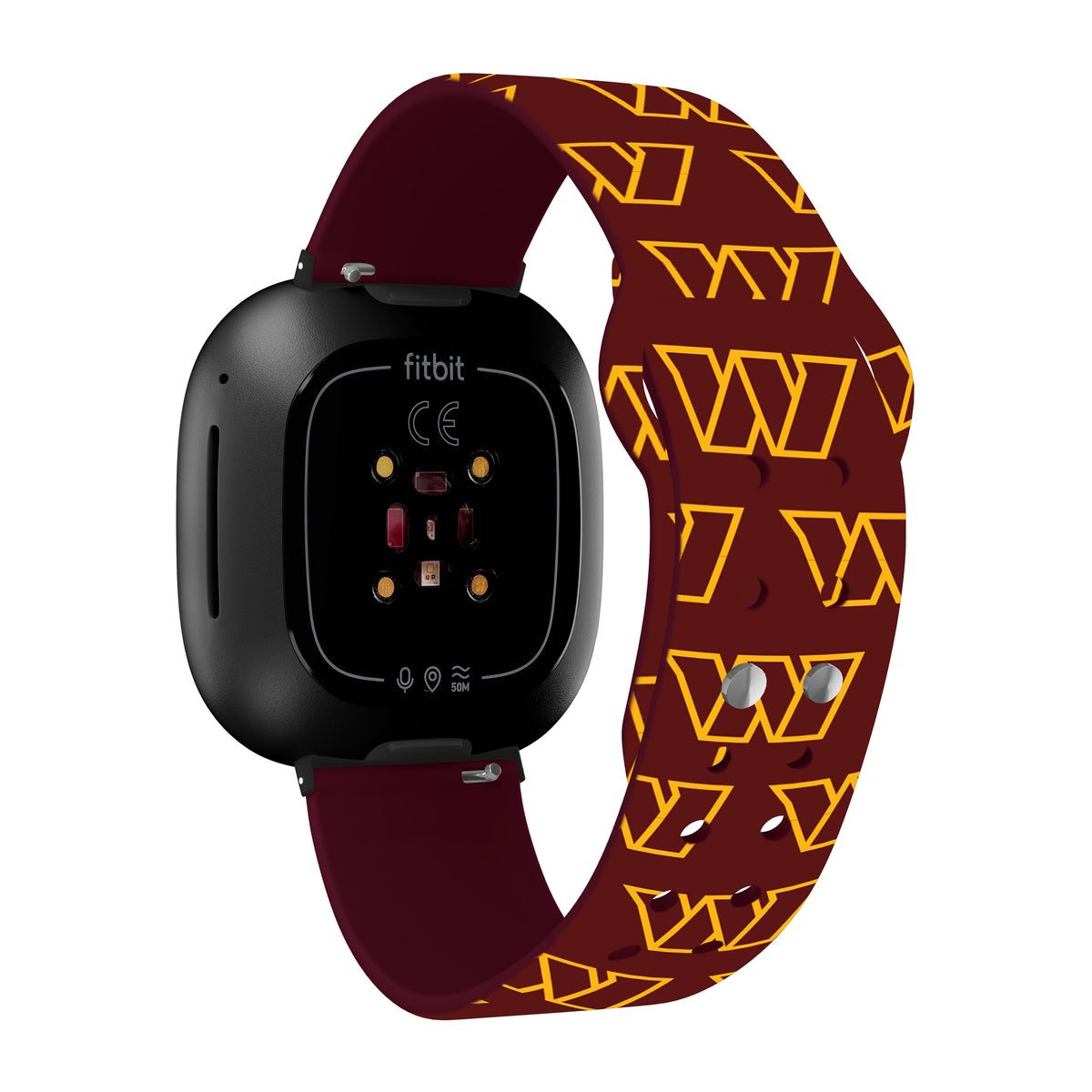 Washington Commanders HD Fitbit Versa 3 and Sense Watch Band