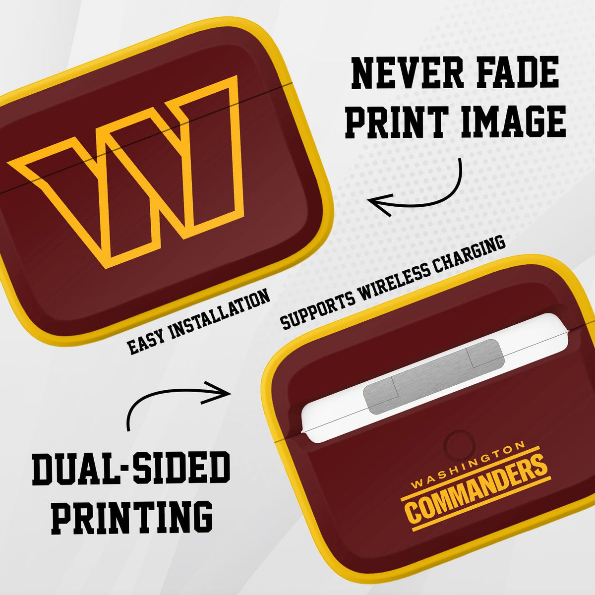 Washington Commanders HDX Apple AirPods Pro Case Cover