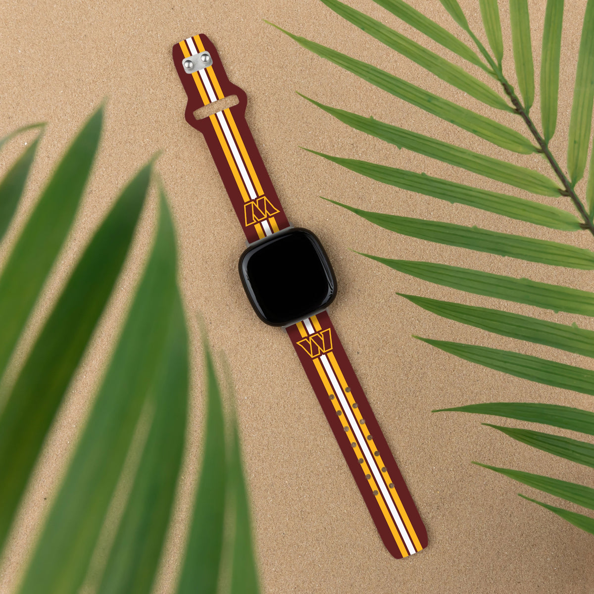 Washington Commanders HD Fitbit Versa 3 and Sense Watch Band