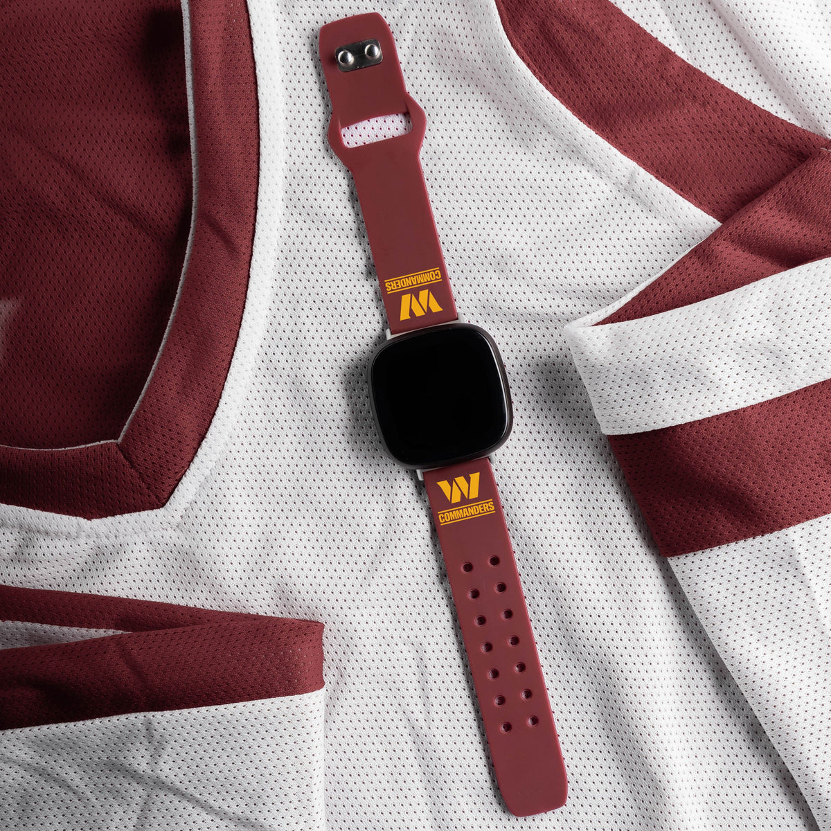 GAME TIME Washington Commanders HD Elite Edition Fitbit Versa 3 &amp; Sense Watch Band
