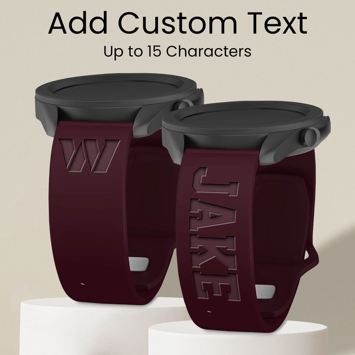Washington Commanders Custom Engraved Samsung Galaxy Watch Band