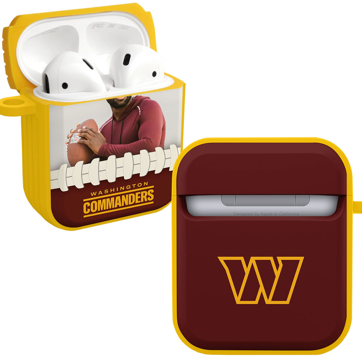 Washington Commanders Custom Photo HDX Apple AirPods Gen 1 &amp; 2 Case Cover