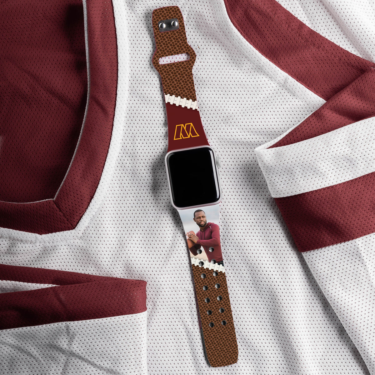 Washington Commanders Custom Photo HD Apple Watch Band