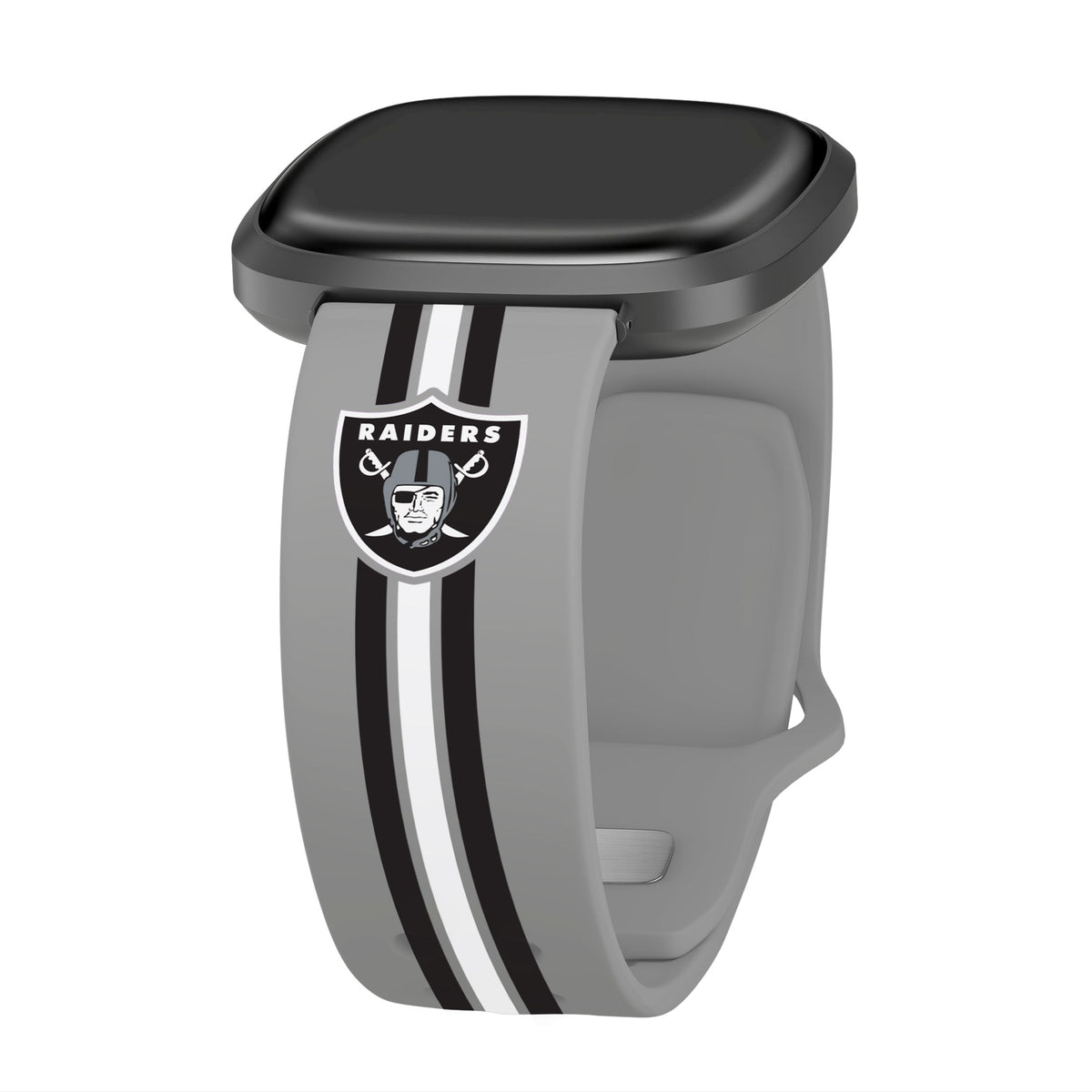 Las Vegas Raiders HD Fitbit Versa 3 &amp; Sense Watch Band