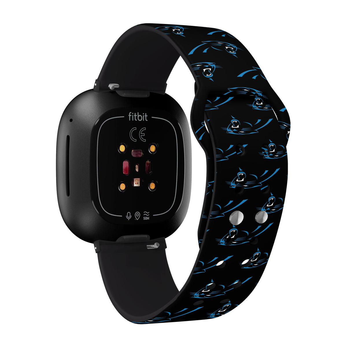 Carolina Panthers HD Fitbit Versa 3 and Sense 1 Watch Band