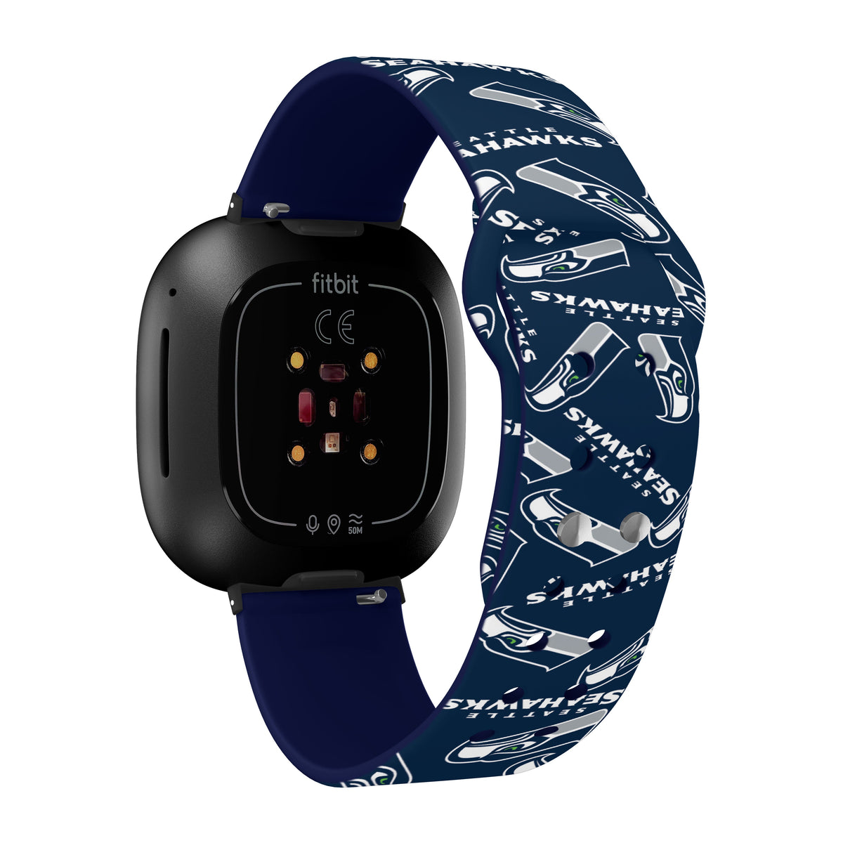 Seattle Seahawks HD Fitbit Versa 3 and Sense Watch Band