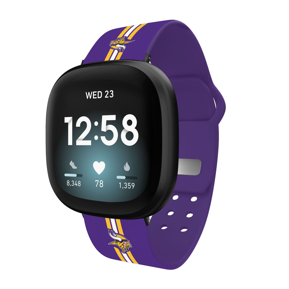 Minnesota Vikings HD Fitbit Versa 3 and Sense 1 Watch Band