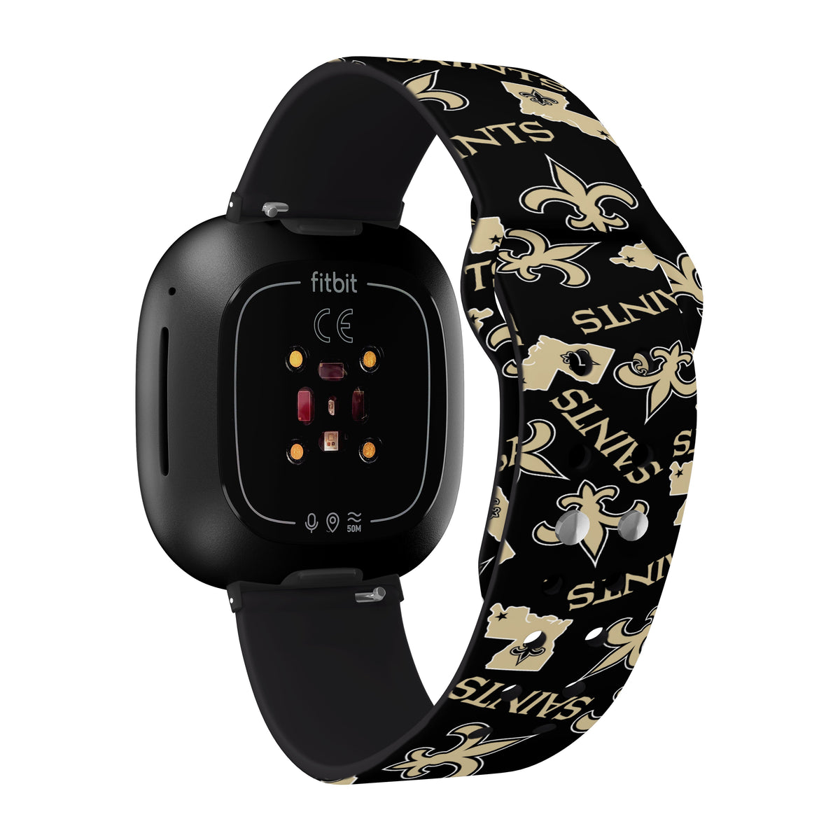 New Orleans Saints HD Fitbit Versa 3 and Sense 1 Watch Band
