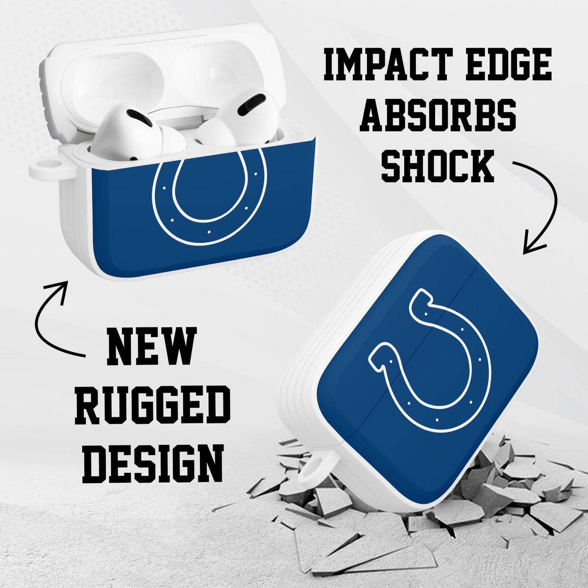 Indianapolis Colts HDX Custom Name Apple AirPods Pro Case Cover (Classic)