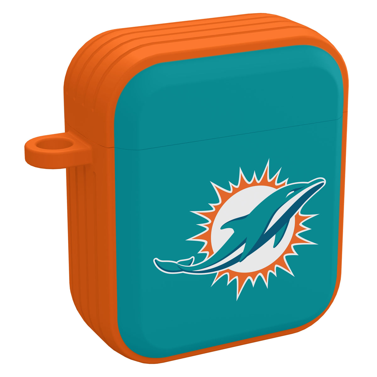Miami Dolphins HDX Custom Name Case Cover for Apple AirPods Gen 1 &amp; 2