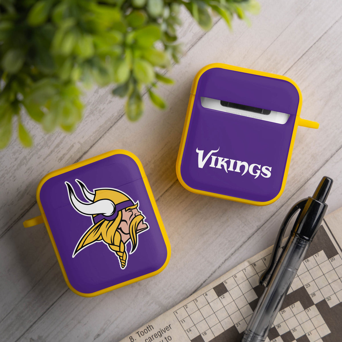 Minnesota Vikings HDX Custom Name Case Cover for Apple AirPods Gen 1 &amp; 2