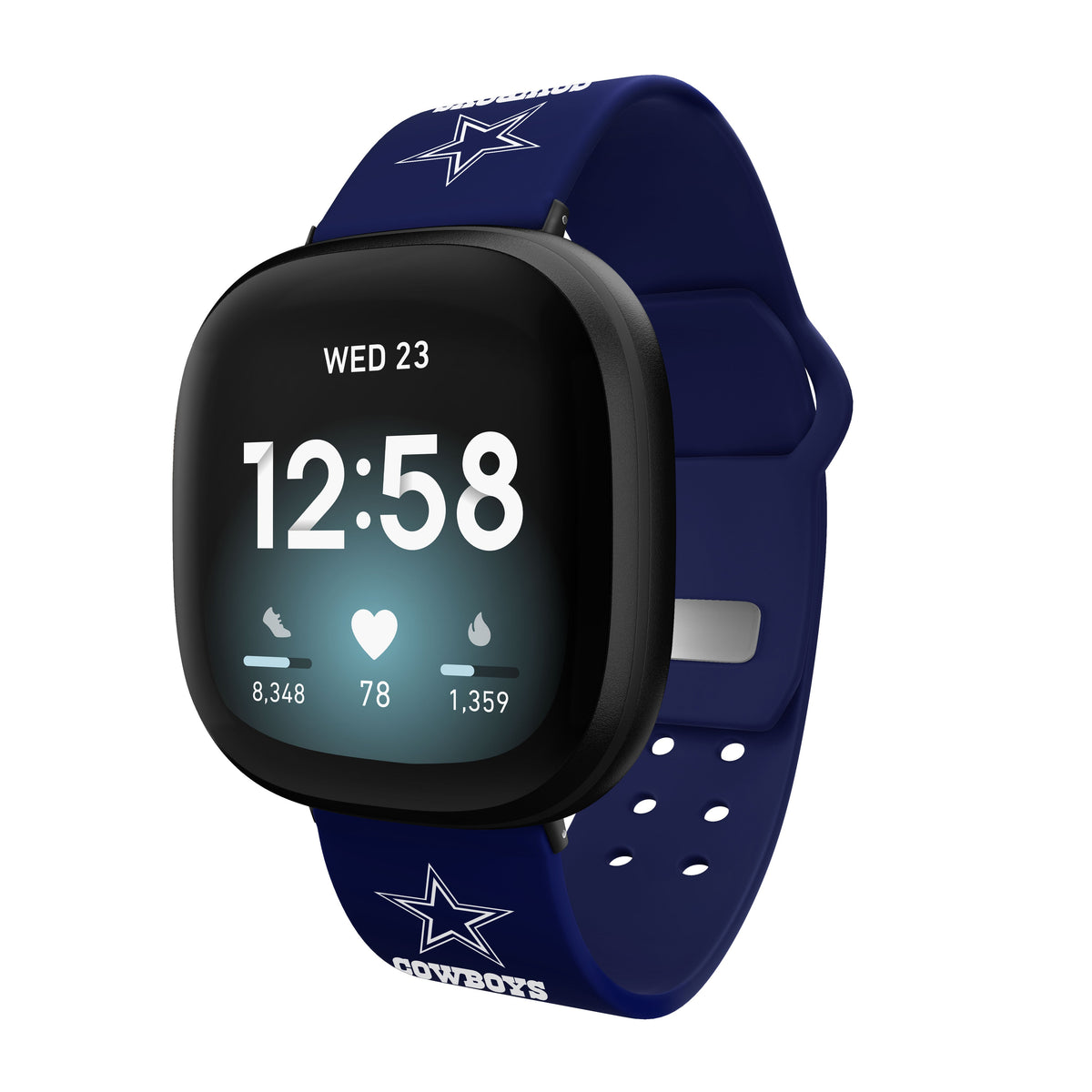 Dallas Cowboys Silicone Fitbit Versa 3 &amp; Sense 1  Watch Band