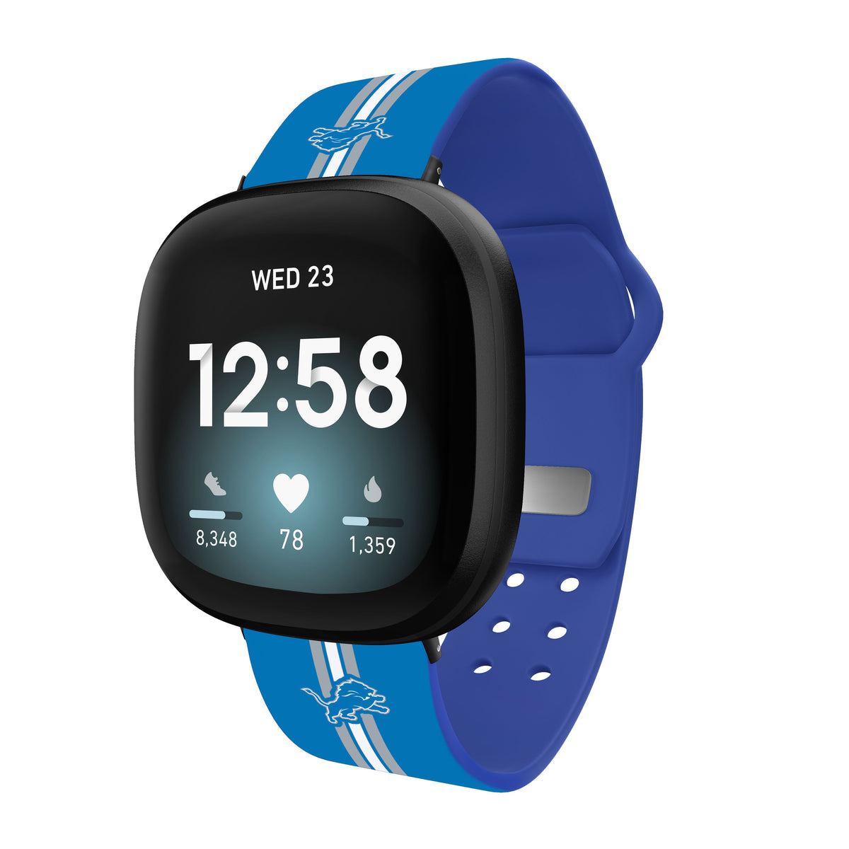 Detroit Lions HD Fitbit Versa 3 and Sense 1 Watch Band