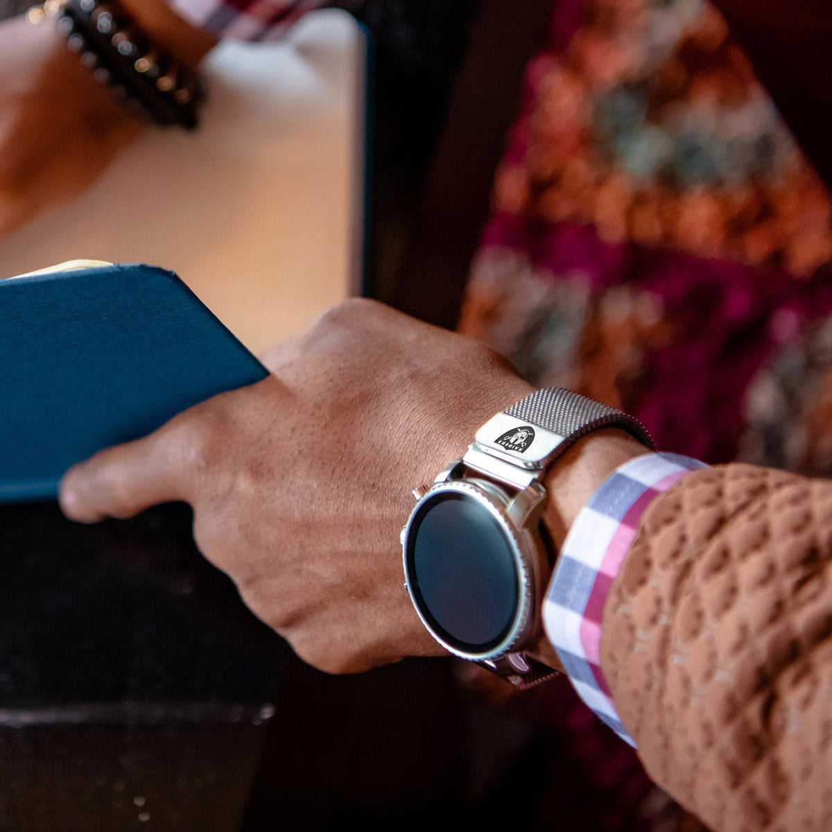 Las Vegas Raiders Quick Change Stainless Steel Watch Band - Game Time Bands