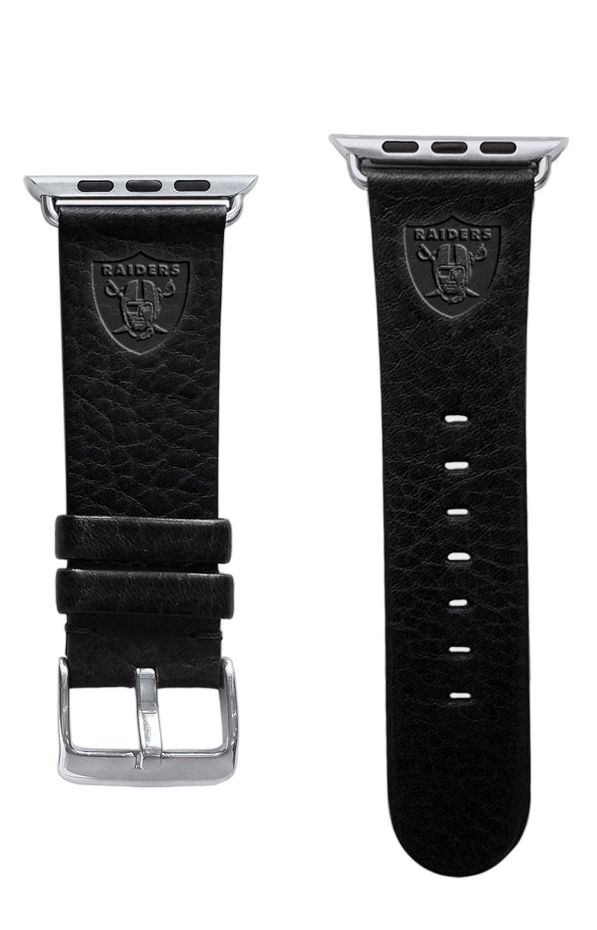 Las Vegas Raiders Leather Apple Watch Band - AffinityBands
