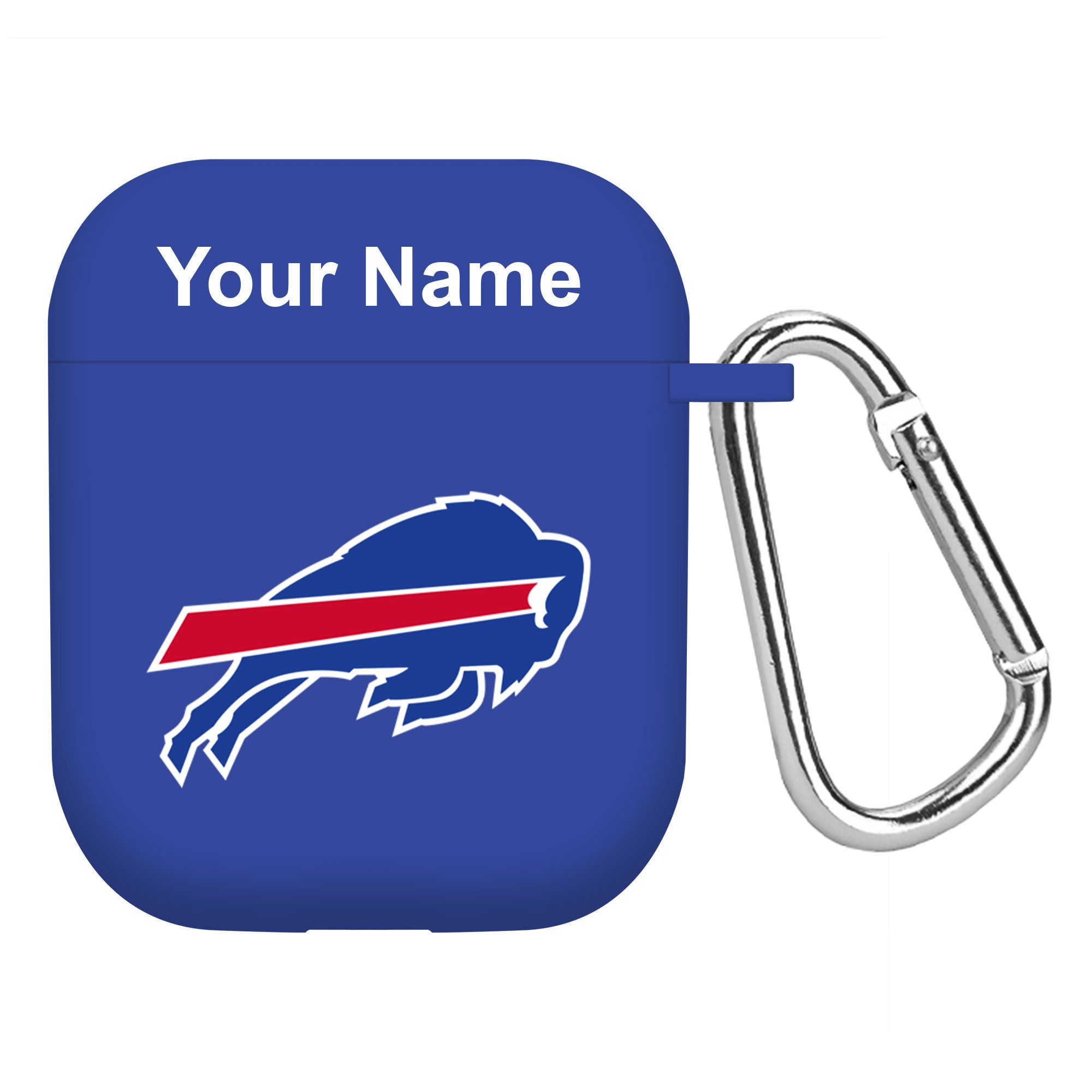 Buffalo Bills Custom Name HD Apple AirPods Gen 1 & 2 Case Cover (Blue)