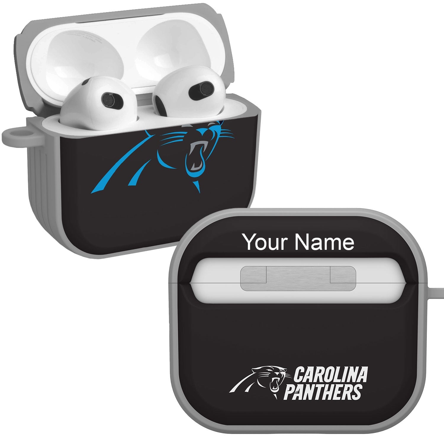 Carolina Panthers HDX Custom Name Case Cover for Apple AirPods Gen 3