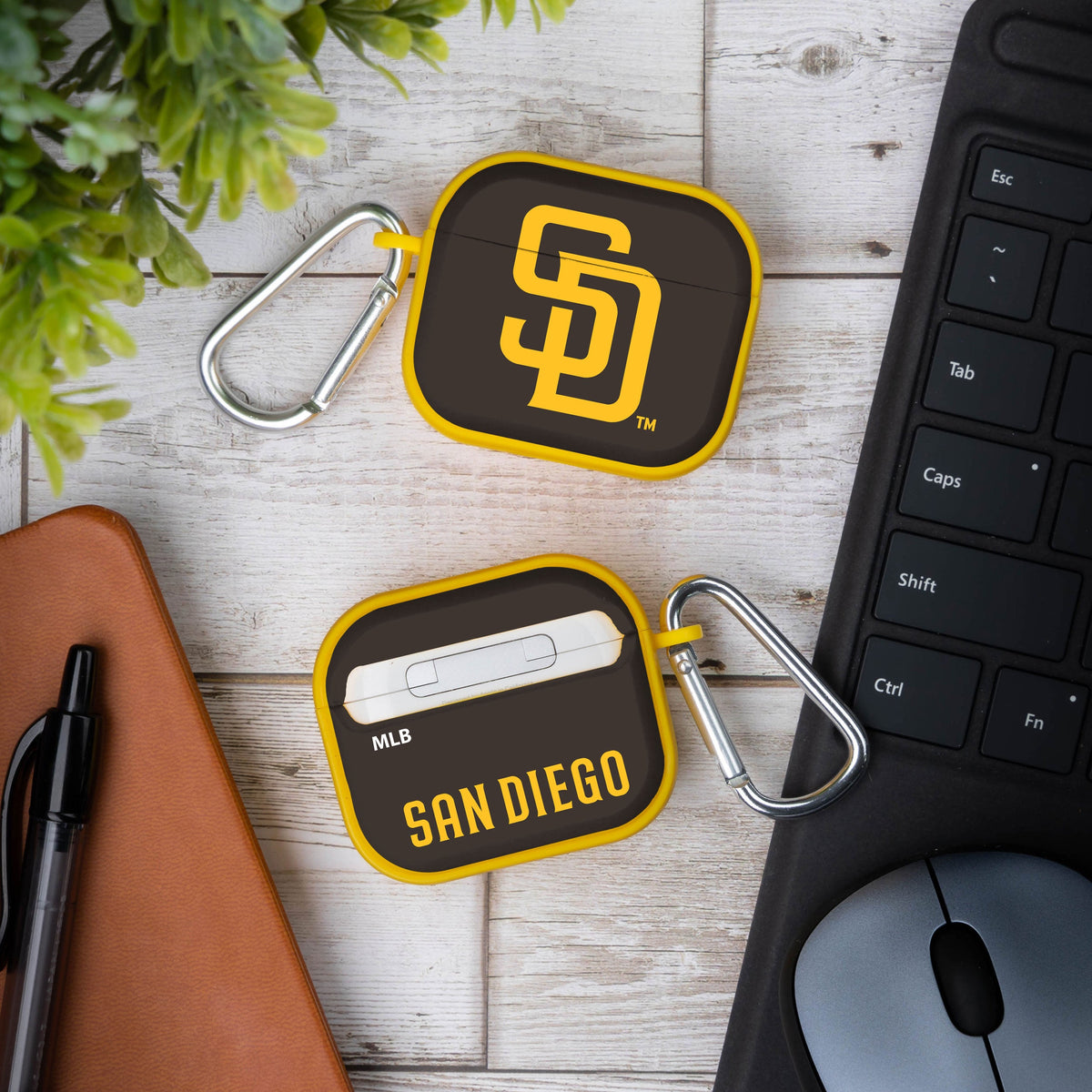 San Diego Padres HDX Custom Name Case Cover Compatible with Apple AirPods Gen 3