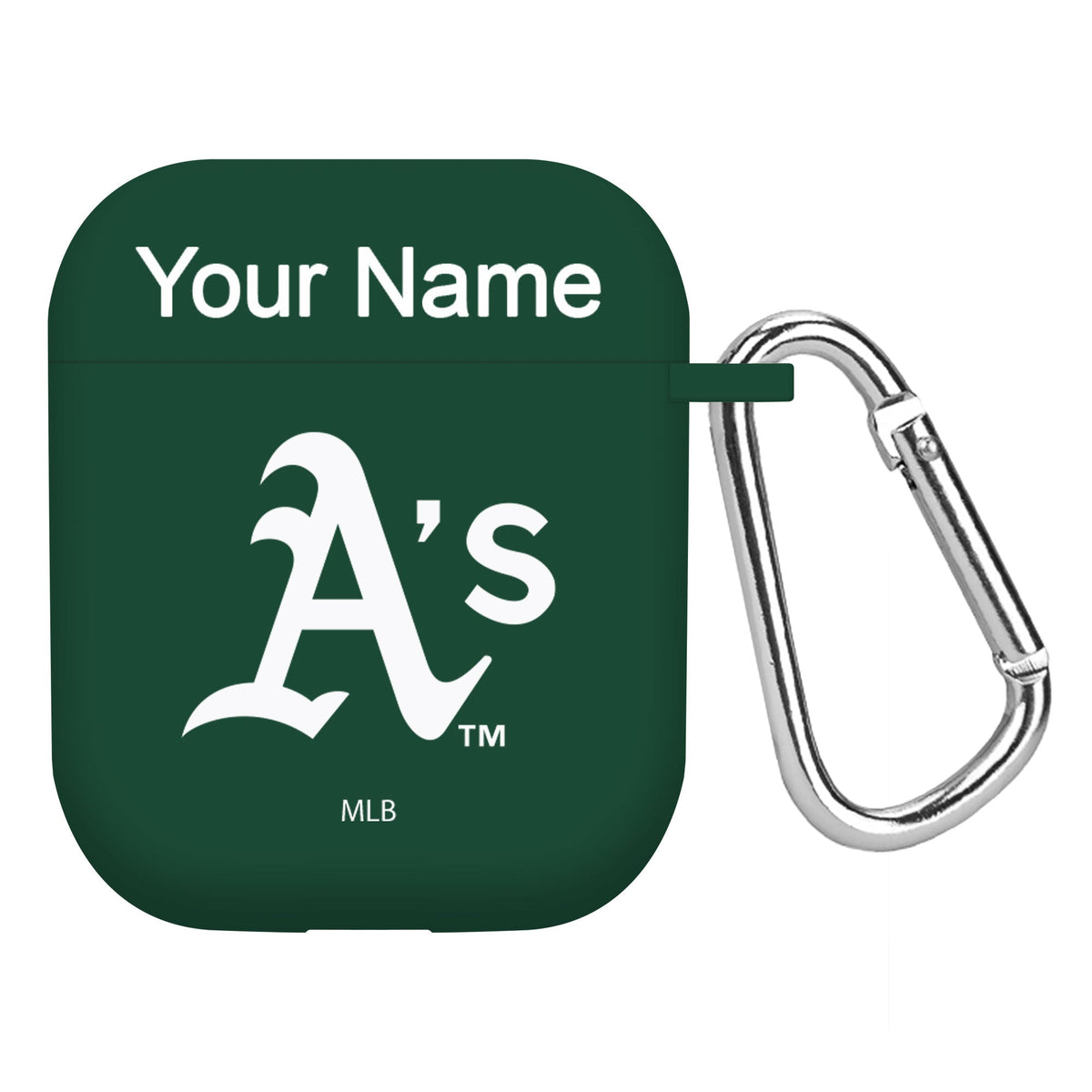 Game Time Oakland Athletics HD Custom Name Case Cover Compatible with Apple AirPods Gen 1 &amp; 2 Battery Case