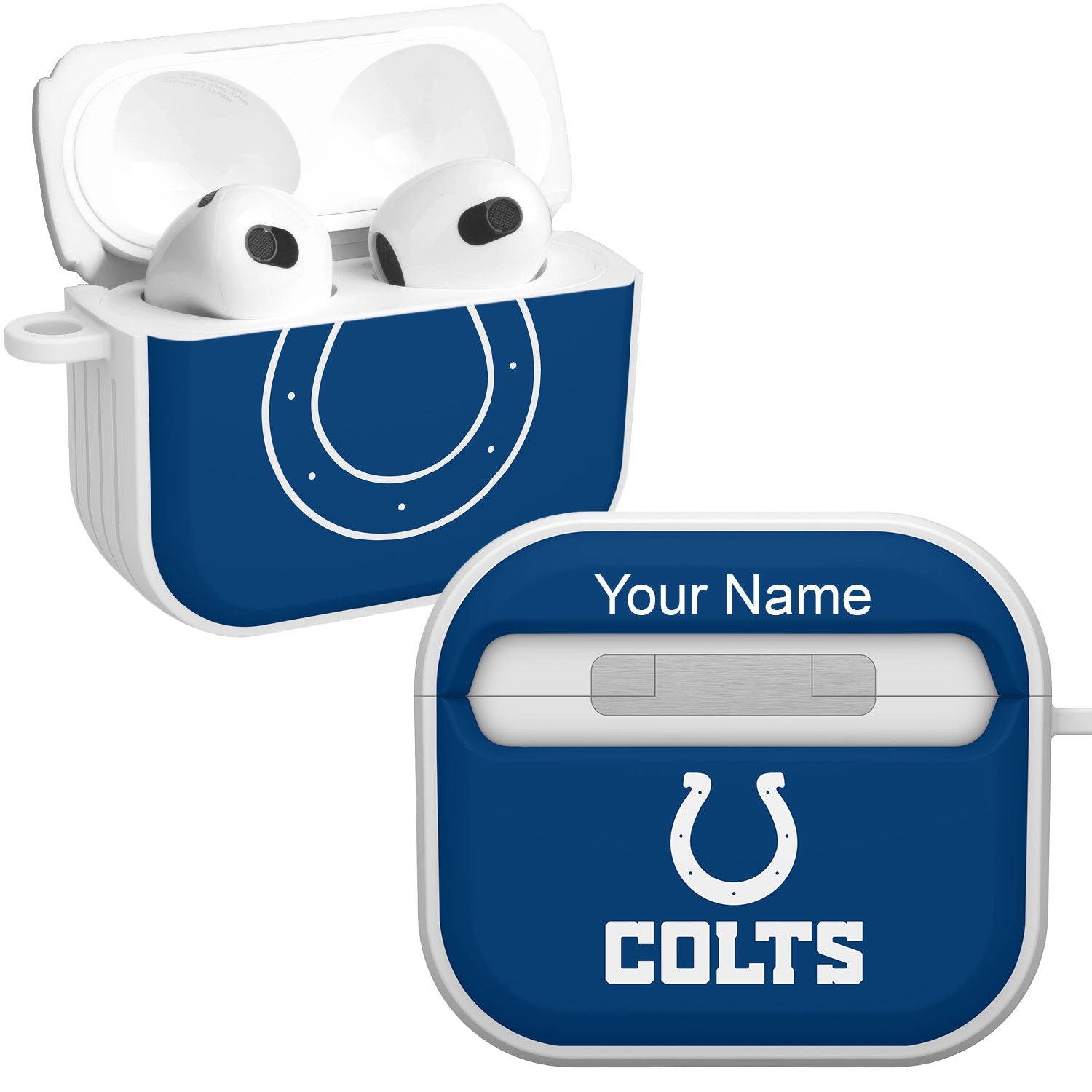 Indianapolis Colts HDX Custom Name Case Cover for Apple AirPods Gen 3