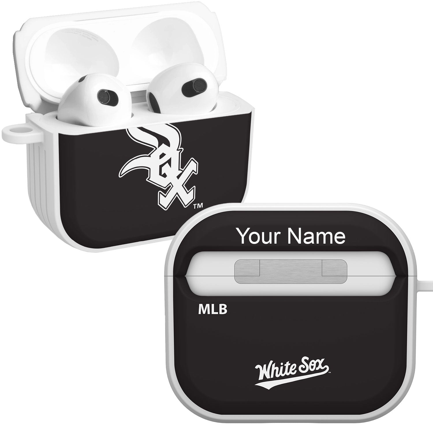 Chicago White Sox HDX Custom Name Case Cover Compatible with Apple AirPods Gen 3