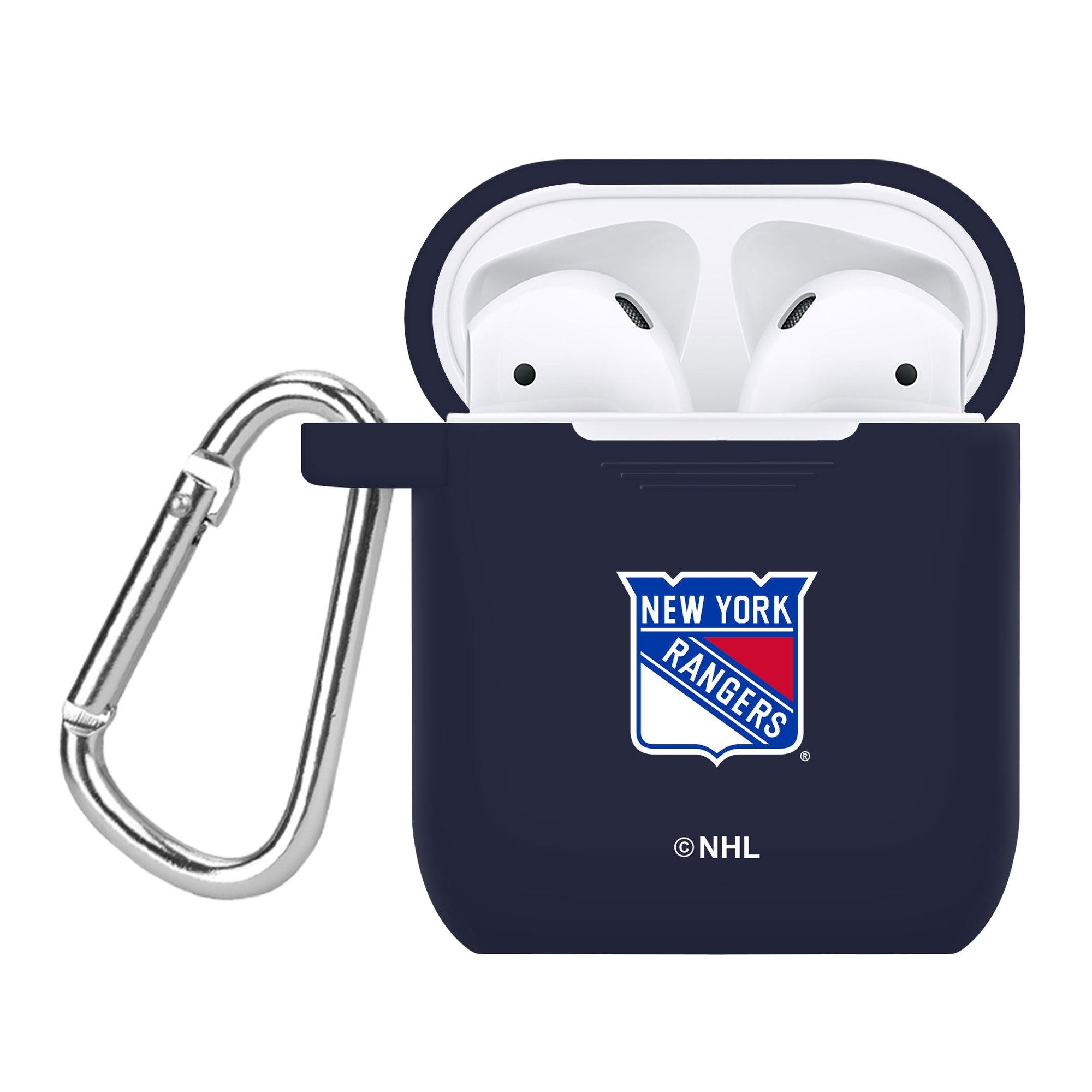 New York Rangers Silicone Apple Airpods Case Cover