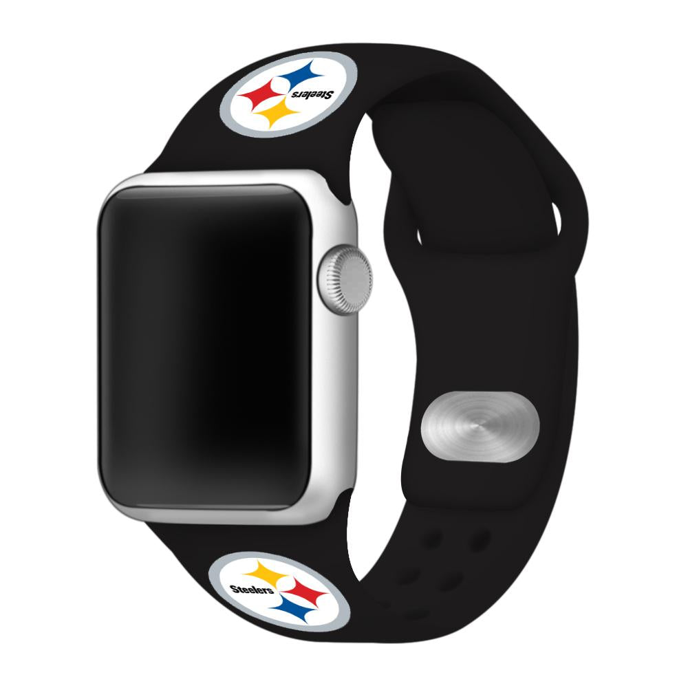 Pittsburgh Steelers Silicone Apple Watch Band-AffinityBands