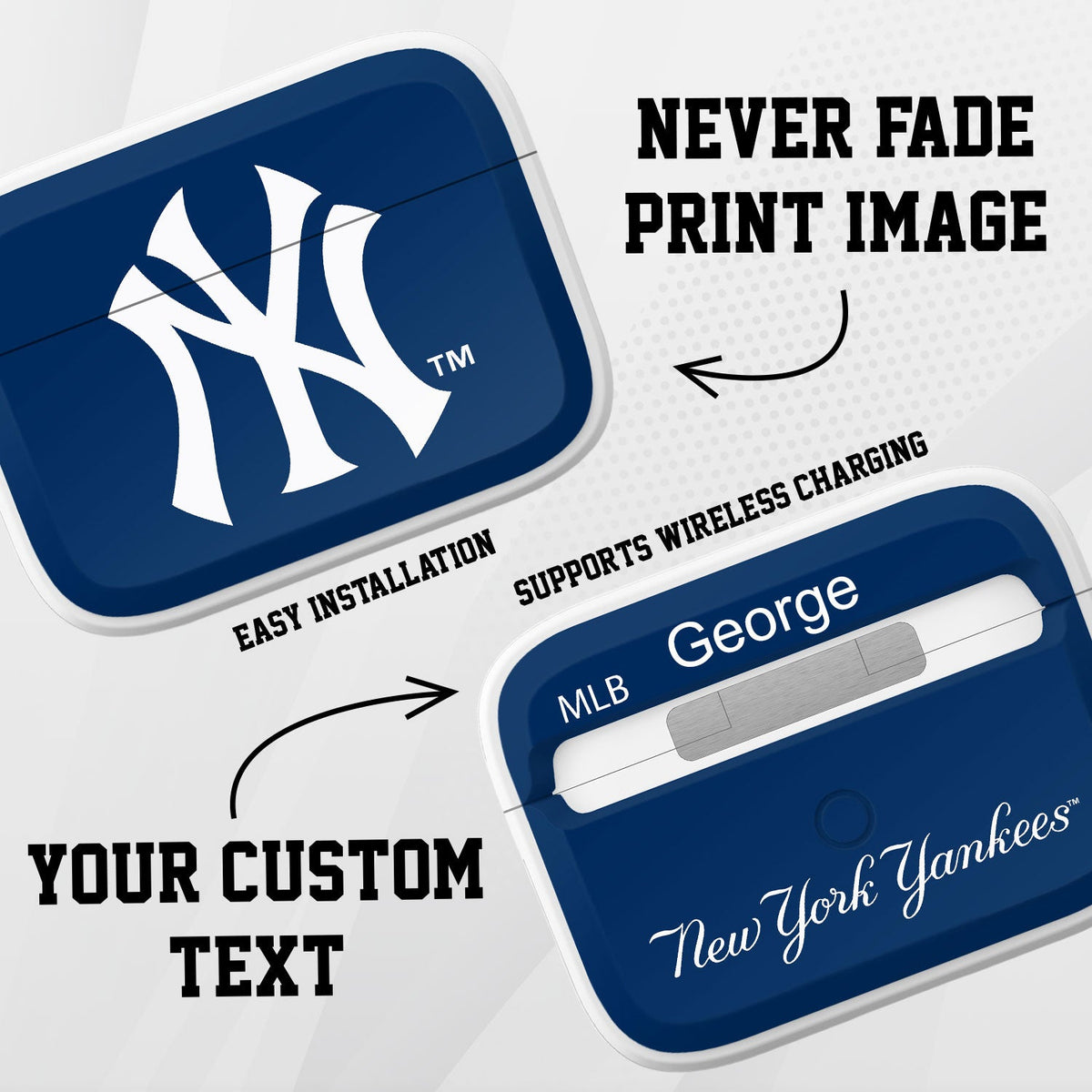 New York Yankees Custom HDX Apple AirPods Pro Cover (Classic)