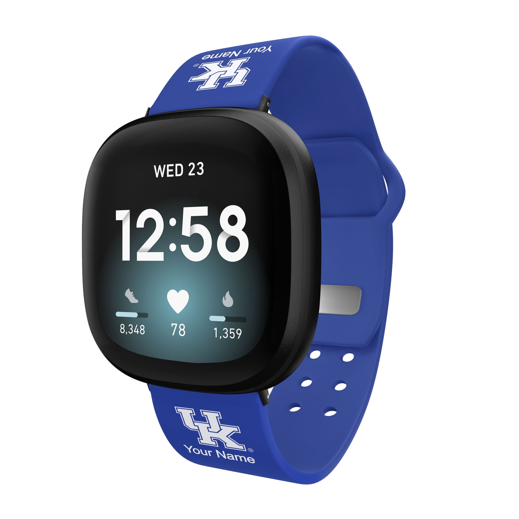 Kentucky Wildcats Custom Name HD FitBit Versa 3 & Sense Watch Band