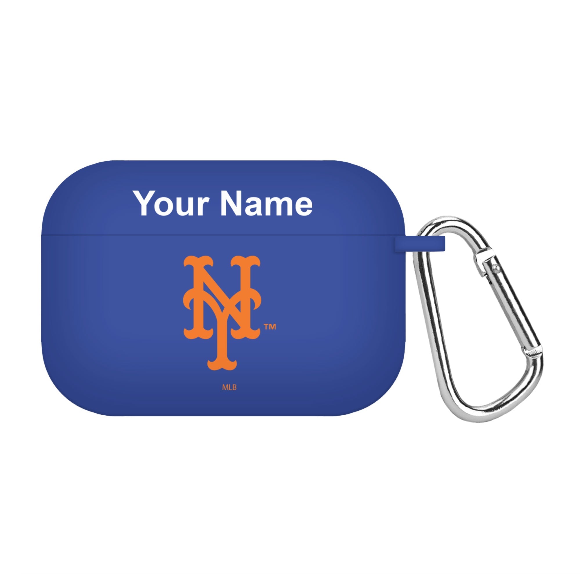 Game Time New York Mets HD Custom Name Case Cover Compatible with Apple AirPods Pro Battery Case