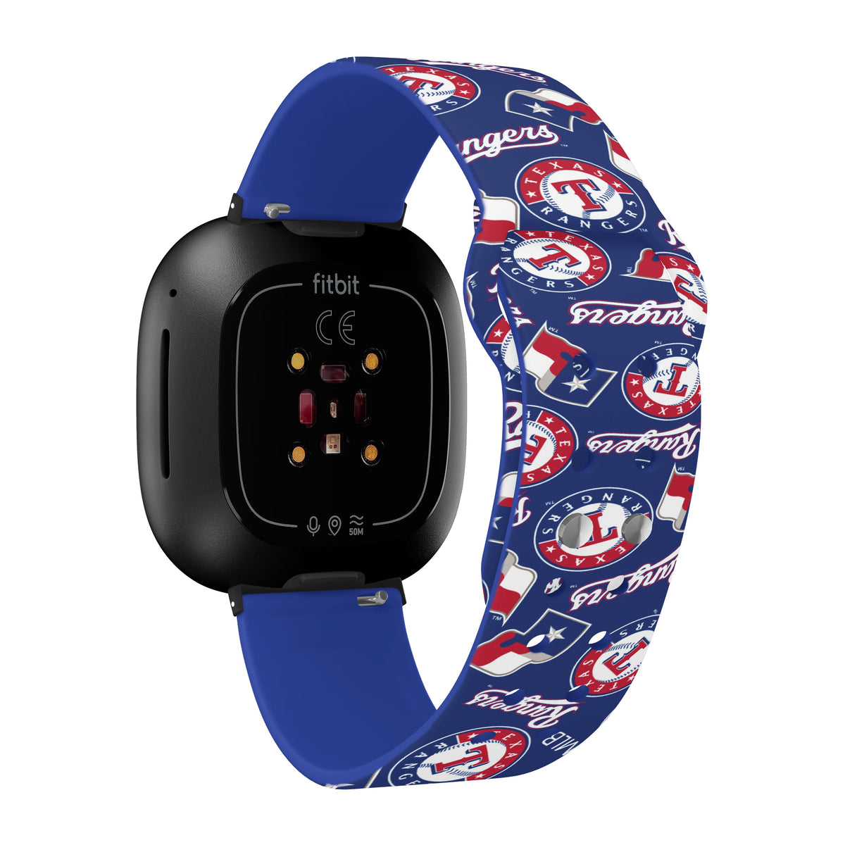Texas Rangers HD Fitbit Versa 3 and Sense Watch Band
