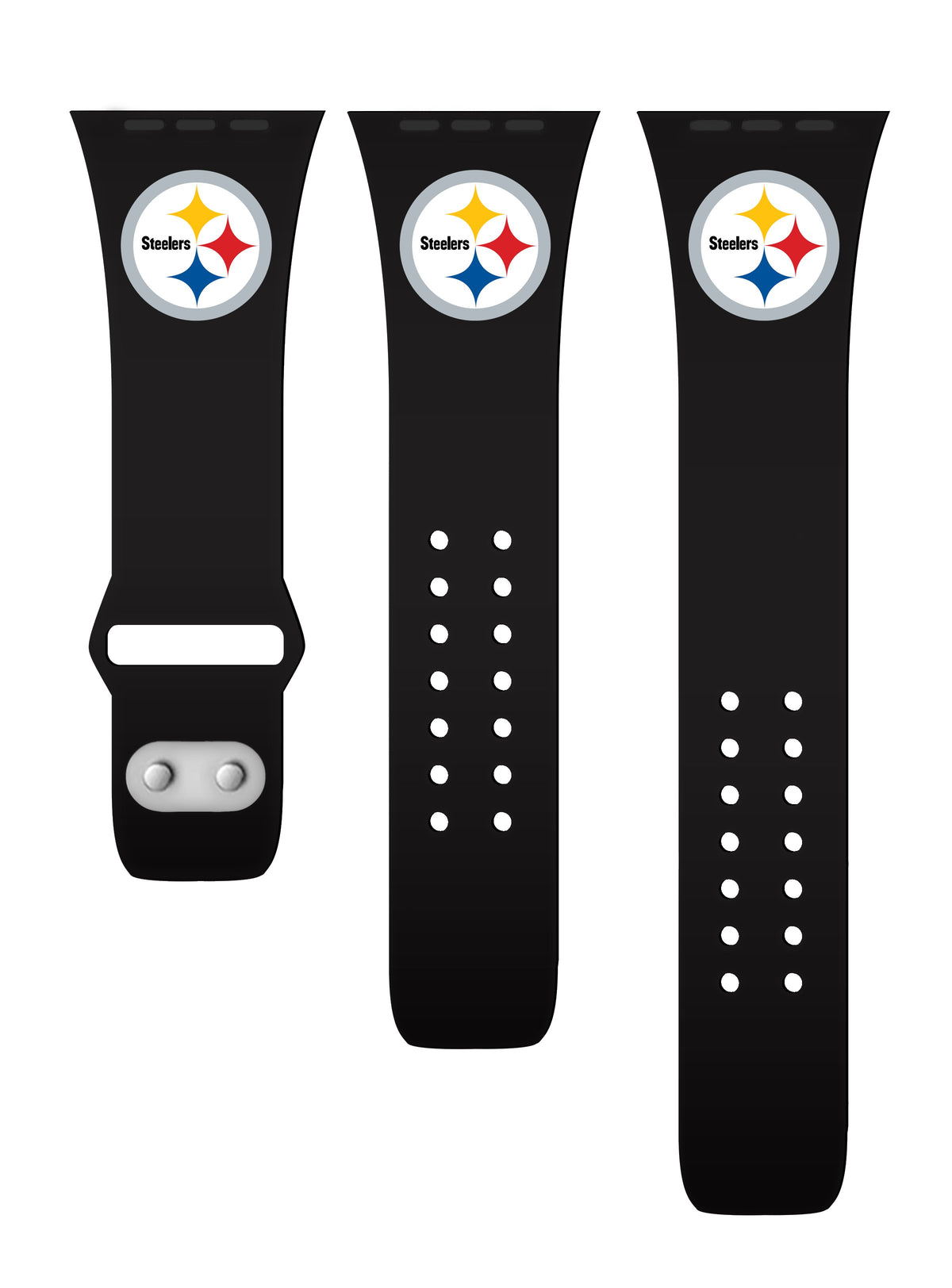 Pittsburgh Steelers Silicone Apple Watch Band-AffinityBands