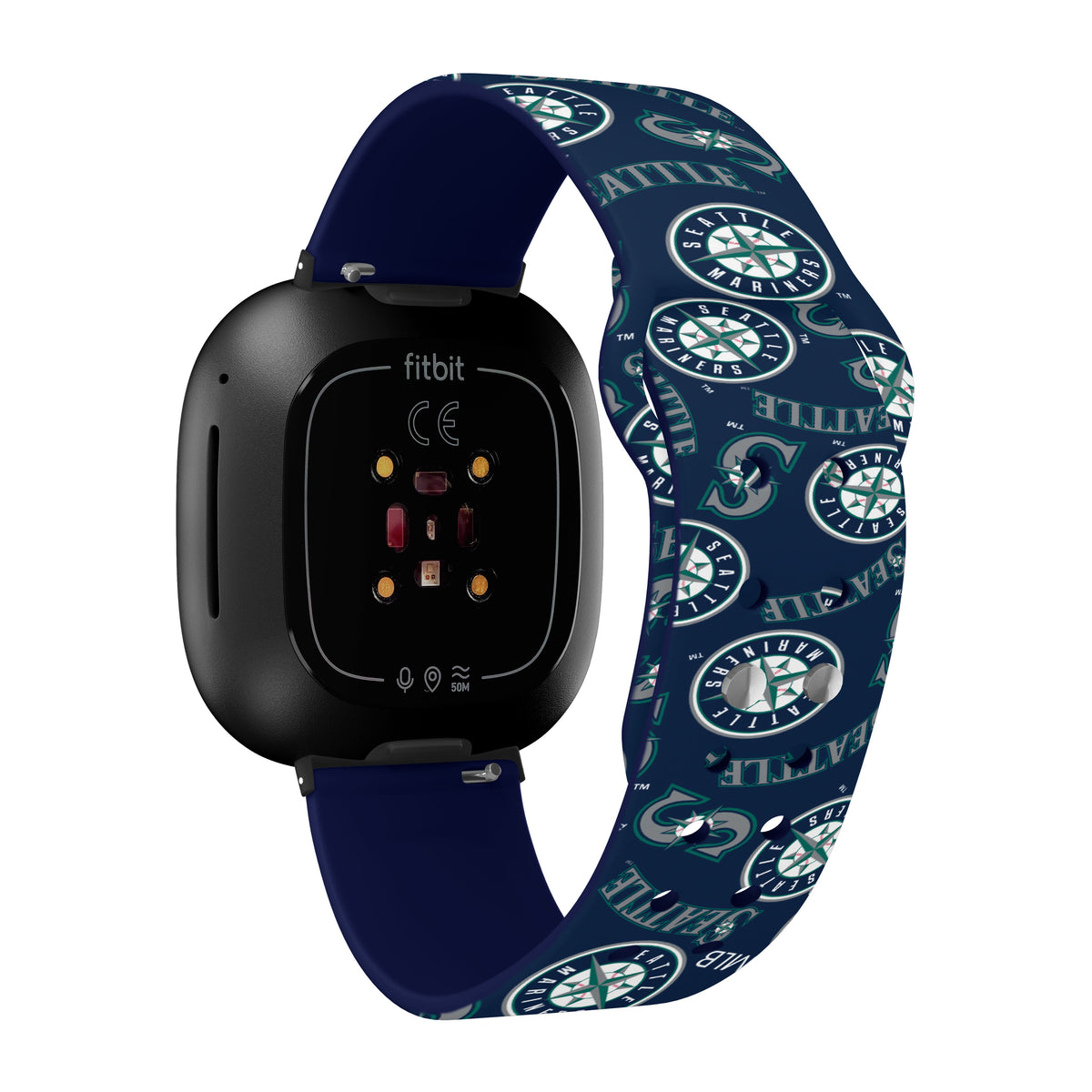 Seattle Mariners HD Fitbit Versa 3 and Sense Watch Band