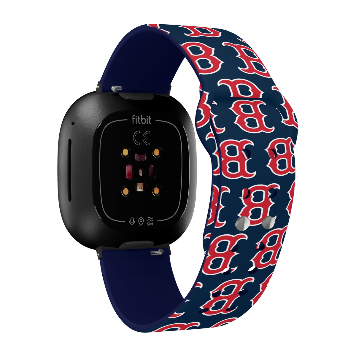Boston Red Sox HD Fitbit Versa 3 and Sense Watch Band