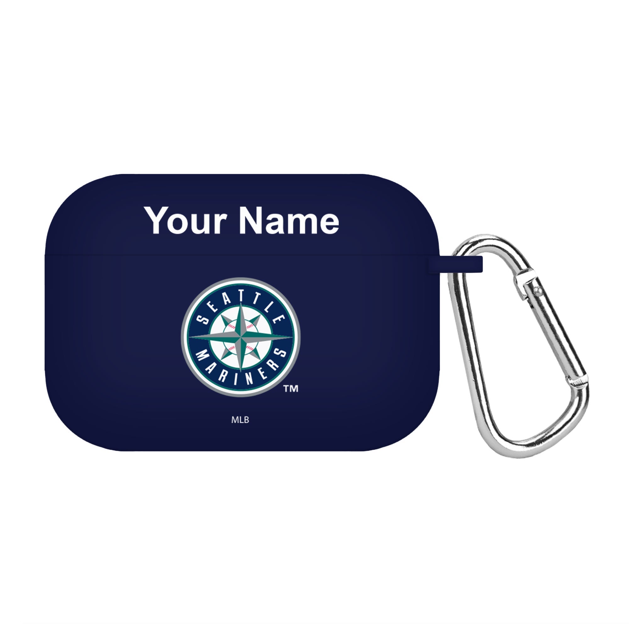 Game Time Seattle Mariners HD Custom Name Case Cover Compatible with Apple AirPods Pro Battery Case