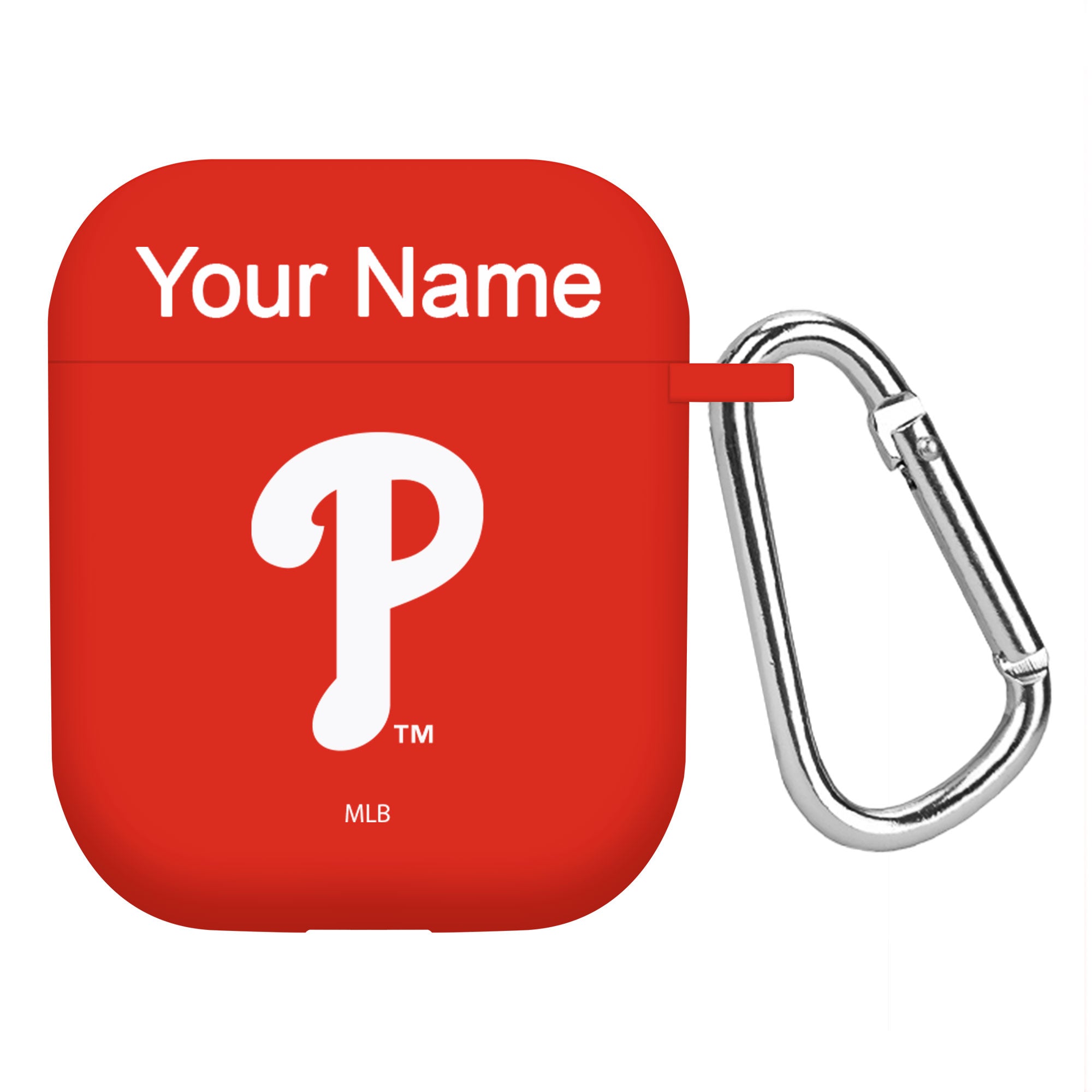 Game Time Philadelphia Phillies HD Custom Name Case Cover Compatible with Apple AirPods Gen 1 & 2 Battery Case