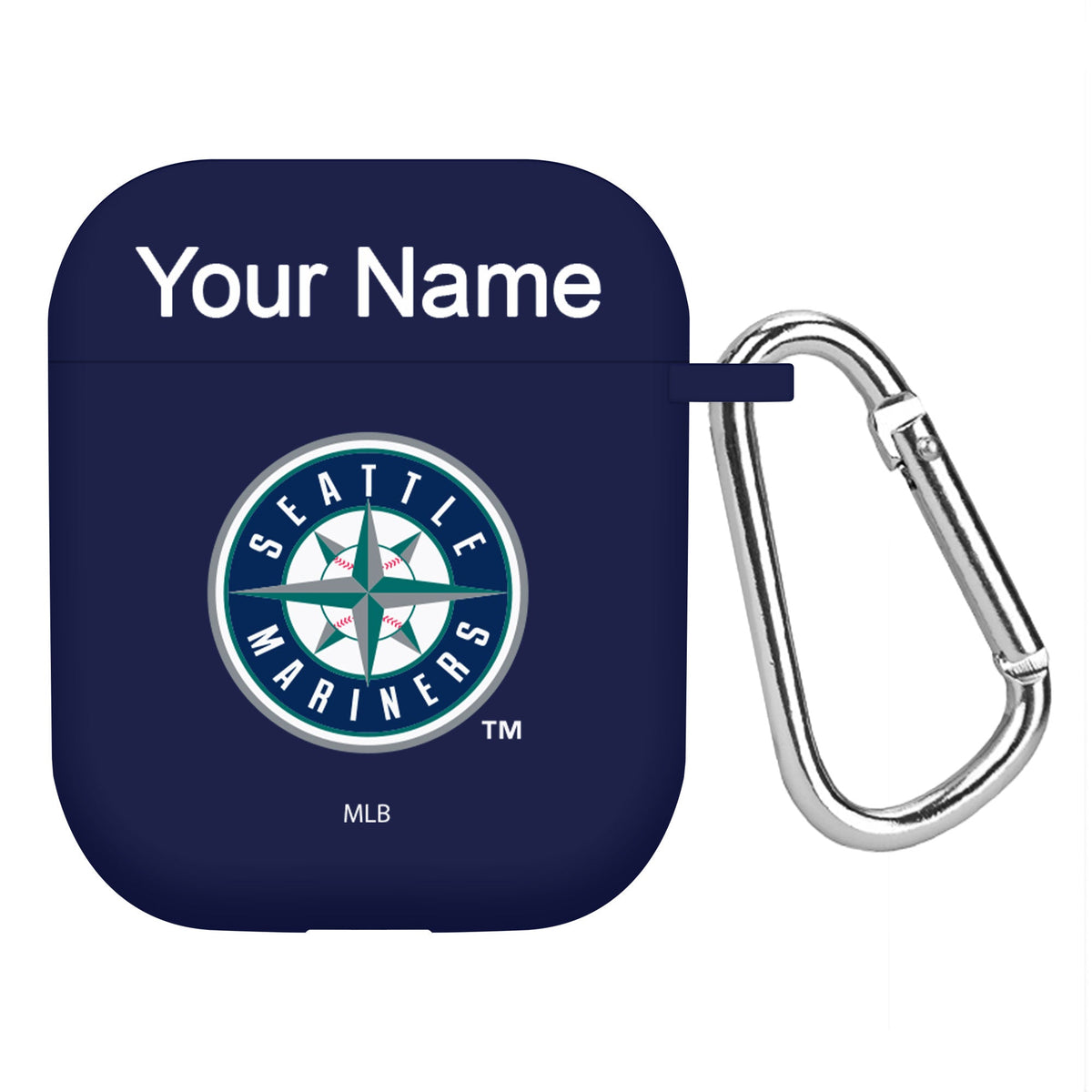 Game Time Seattle Mariners HD Custom Name Case Cover Compatible with Apple AirPods Gen 1 &amp; 2 Battery Case