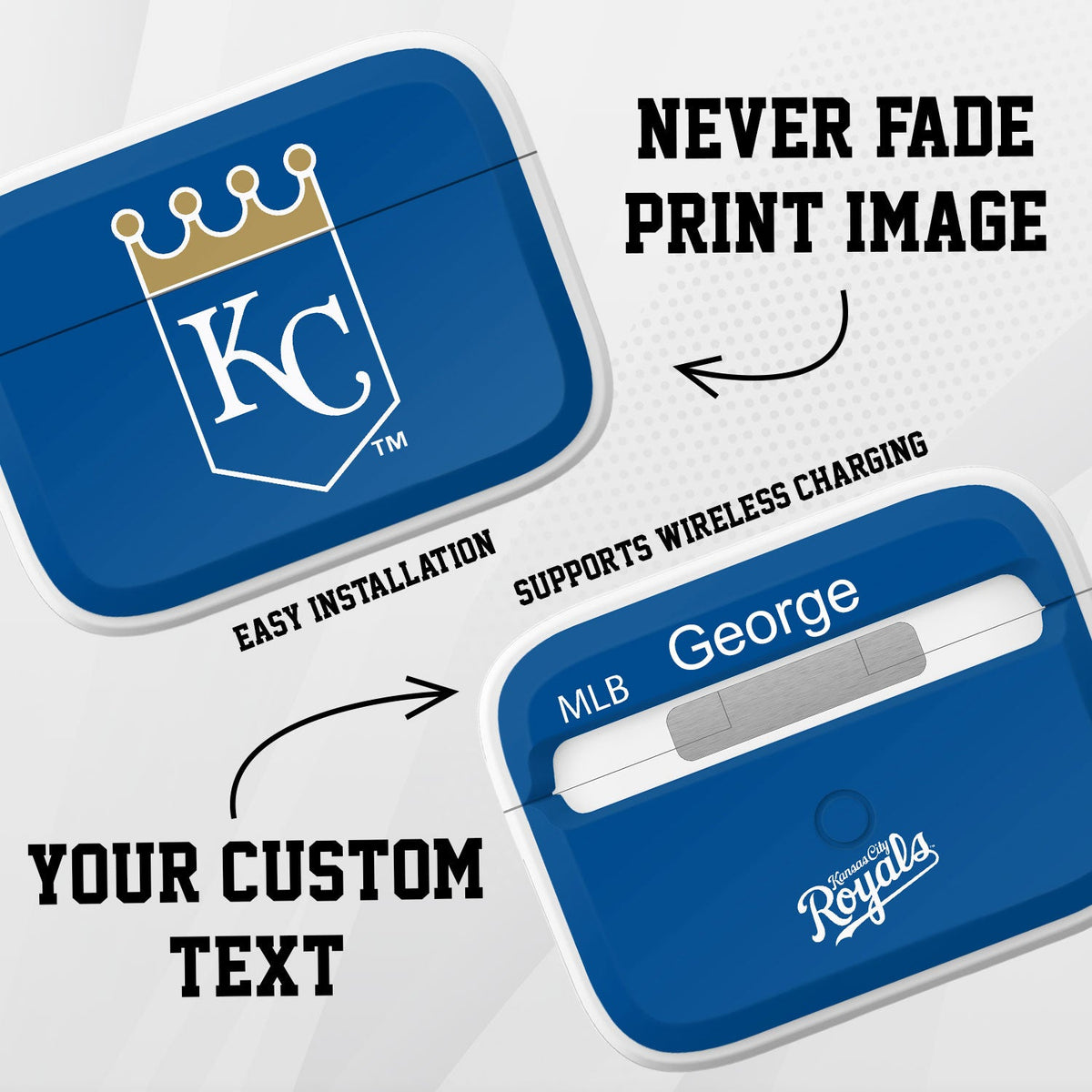Kansas City Royals Custom HDX Apple AirPods Pro Cover (Classic)