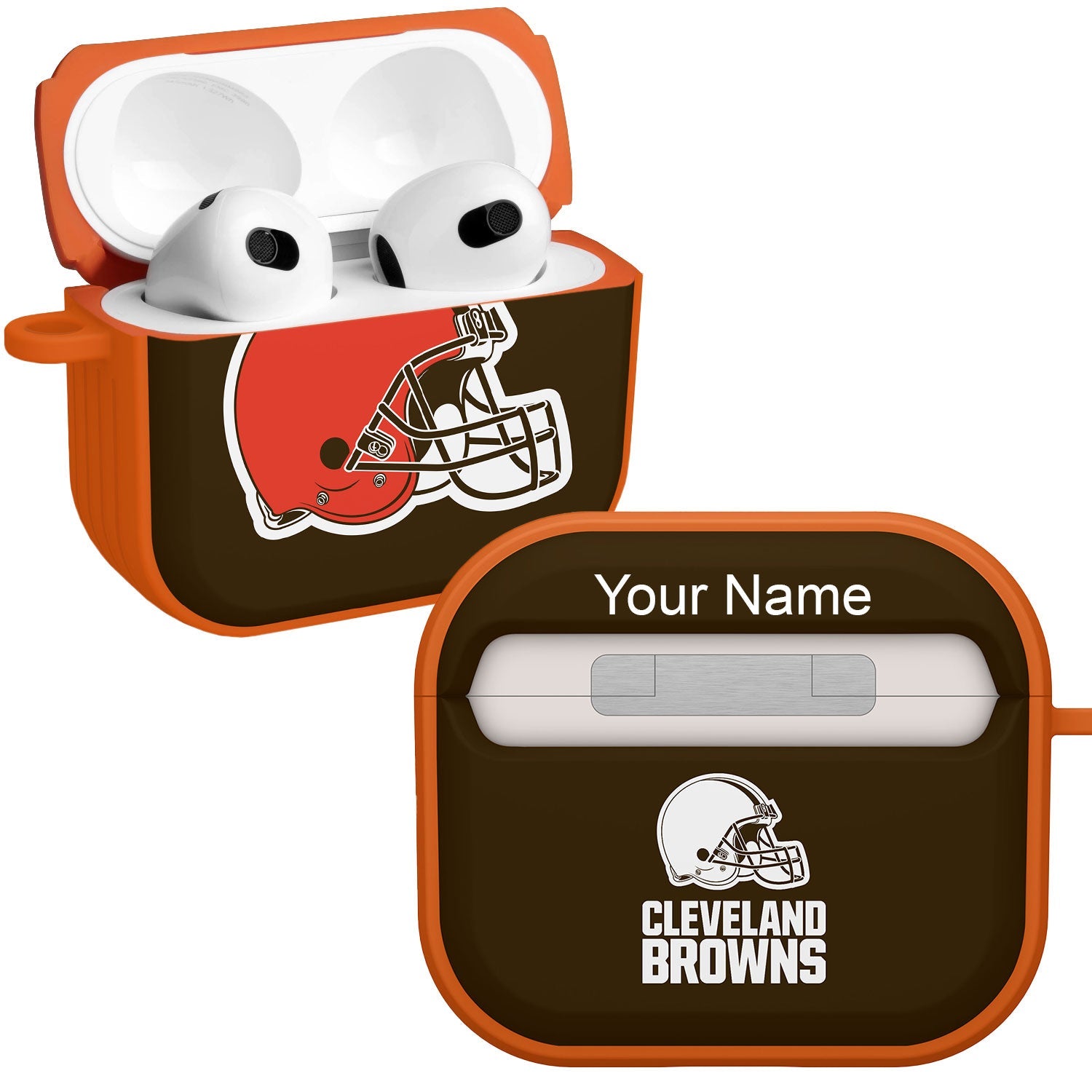 Cleveland Browns HDX Custom Name Case Cover for Apple AirPods Gen 3