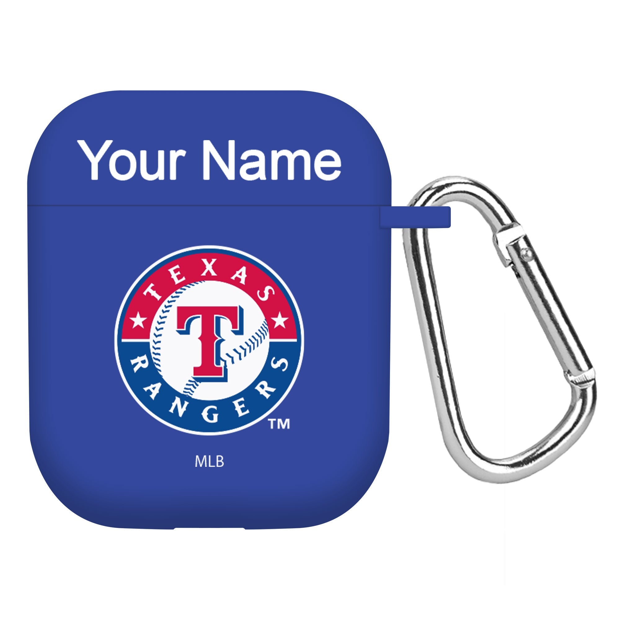 Game Time Texas Rangers HD Custom Name Case Cover Compatible with Apple AirPods Gen 1 & 2 Battery Case