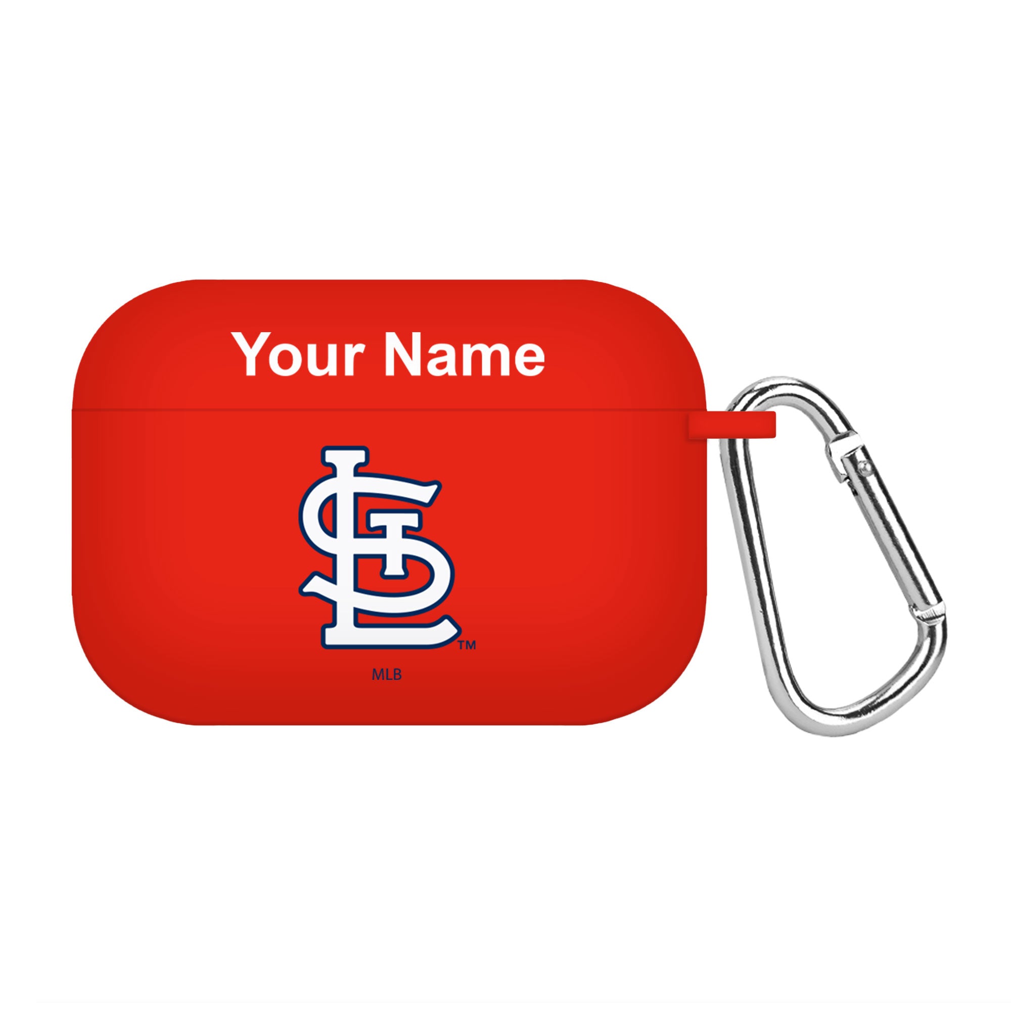 Game Time St. Louis Cardinals HD Custom Name Case Cover Compatible with Apple AirPods Pro Battery Case