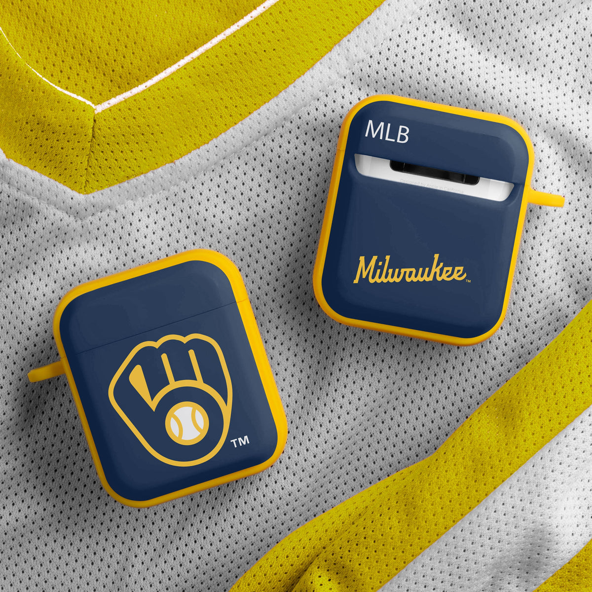 Milwaukee Brewers HDX Custom Name Case Cover Compatible with Apple AirPods Gen 1 &amp; 2