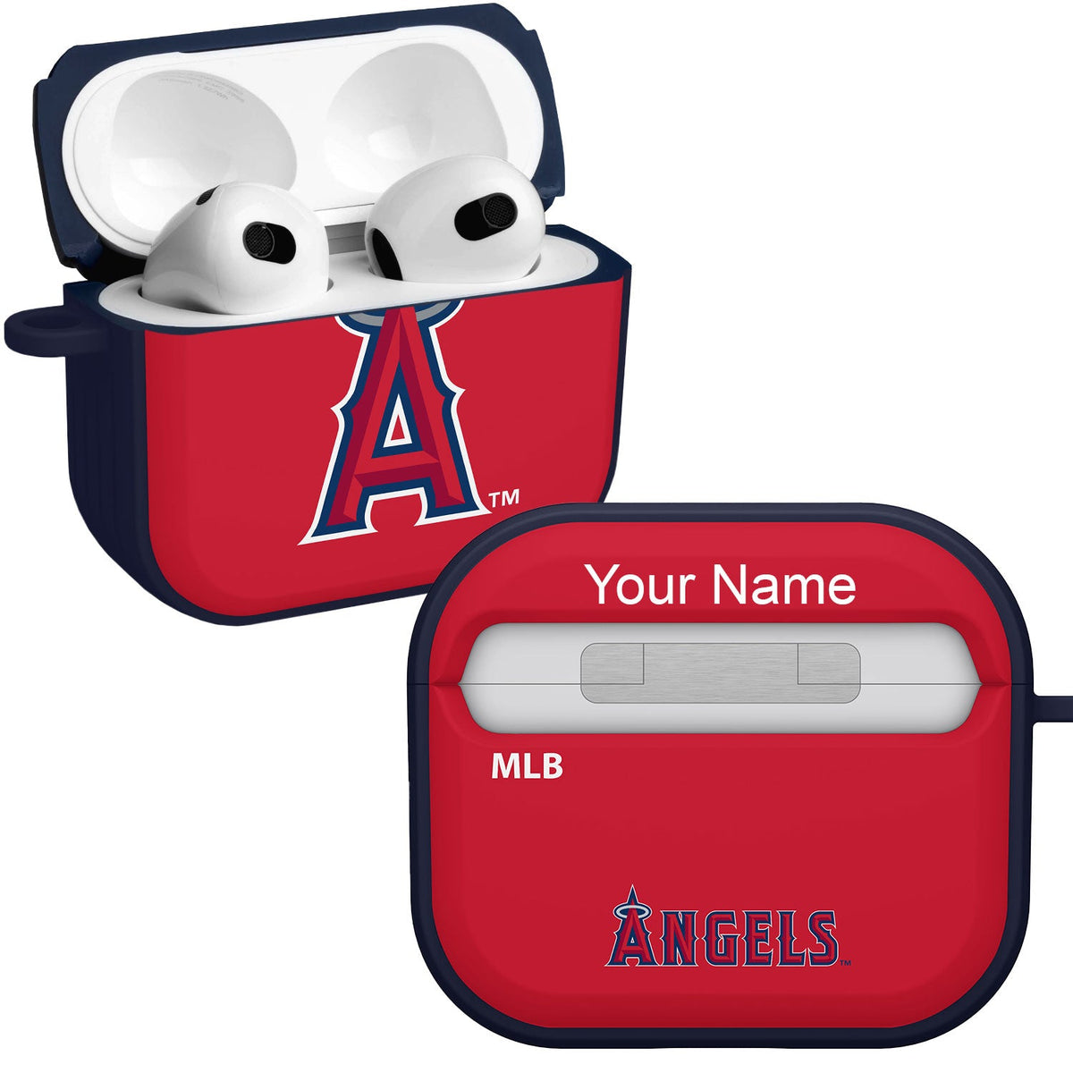 Los Angeles Angels HDX Custom Name Case Cover Compatible with Apple AirPods Gen 3