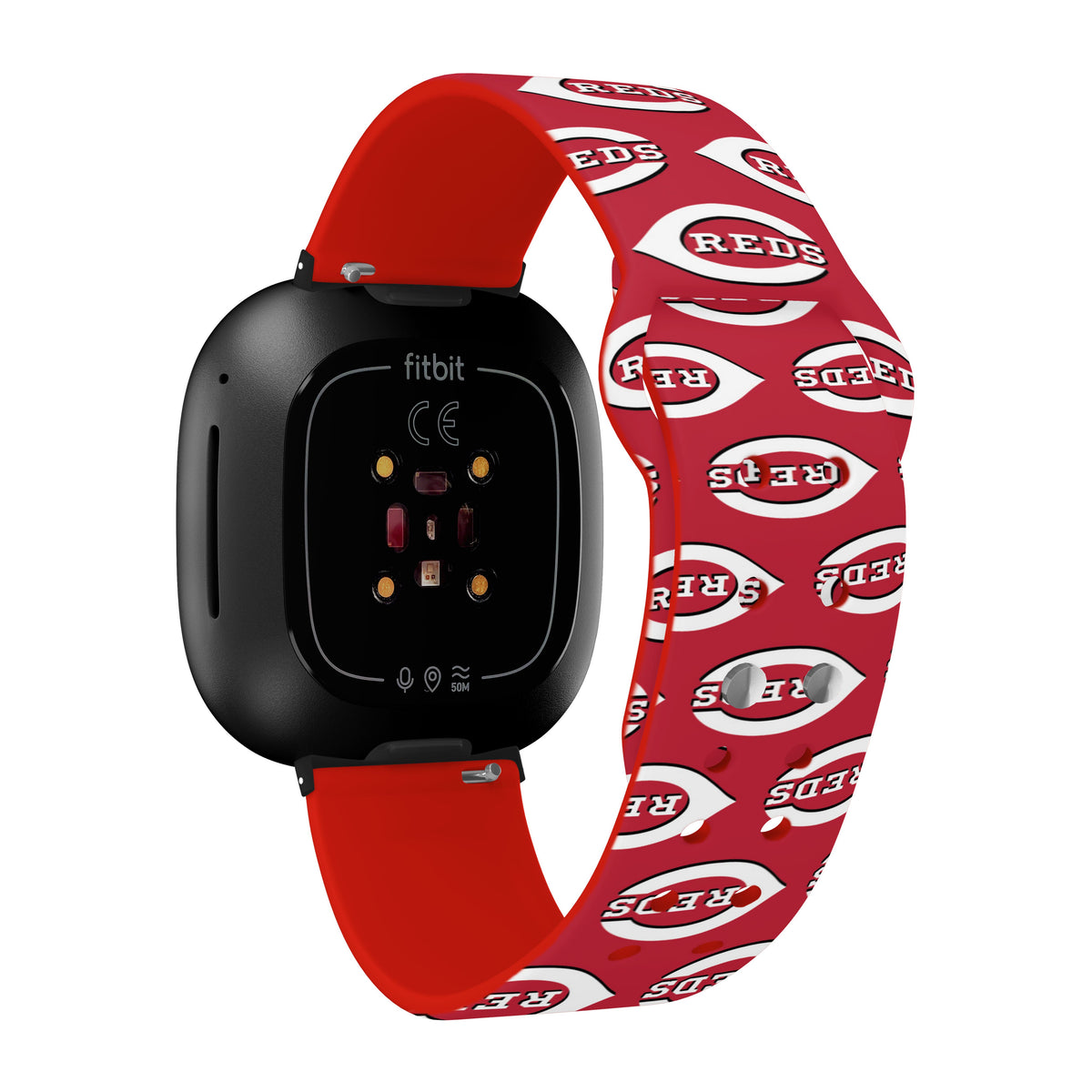 Cincinnati Reds HD Fitbit Versa 3 and Sense Watch Band