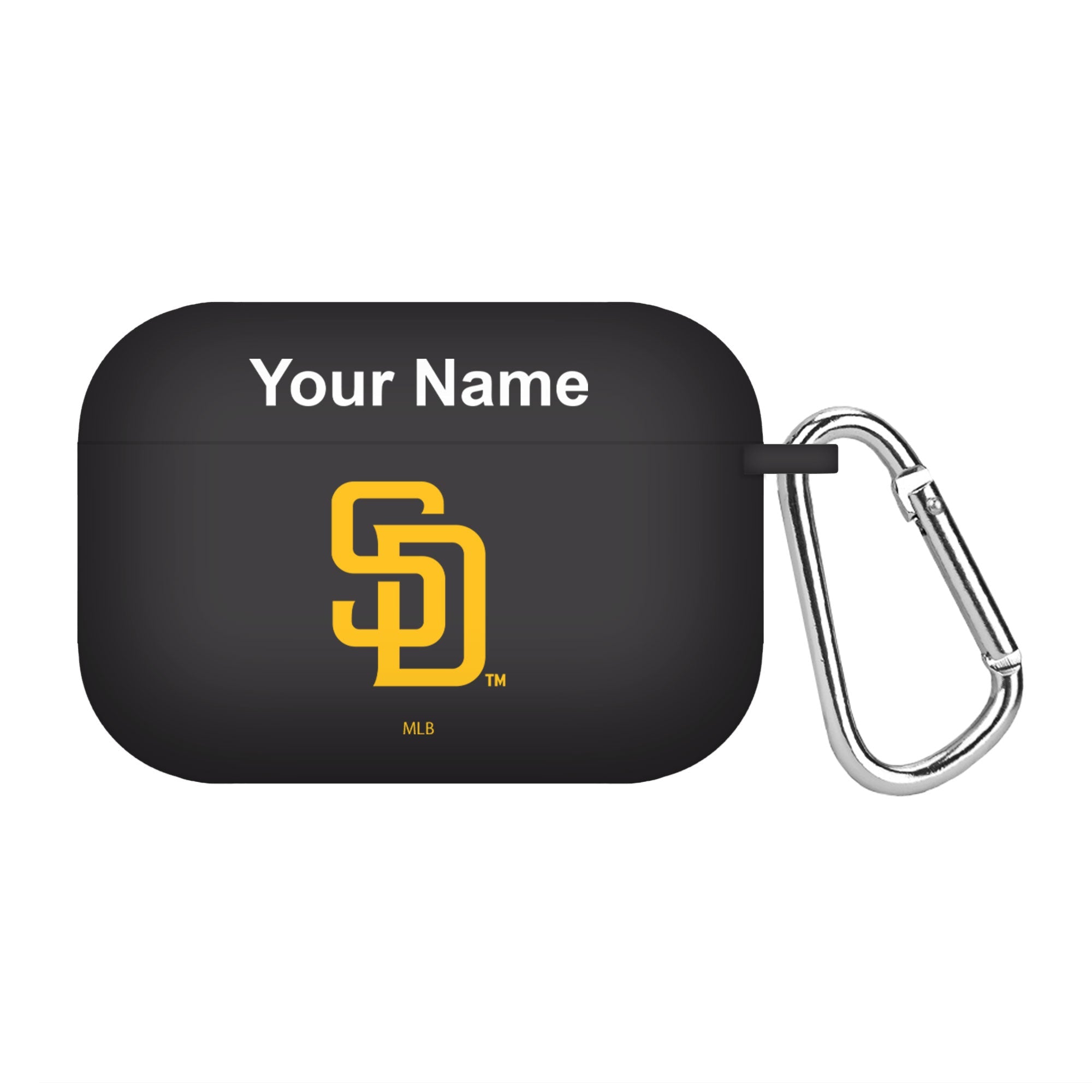 Game Time San Diego Padres HD Custom Name Case Cover Compatible with Apple AirPods Pro Battery Case