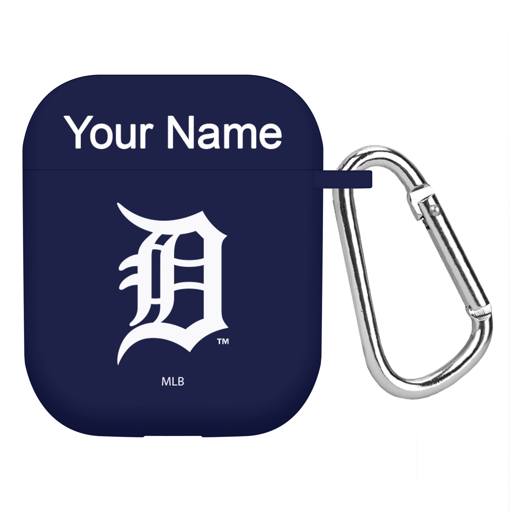 Game Time Detroit Tigers HD Custom Name Case Cover Compatible with Apple AirPods Gen 1 & 2 Battery Case